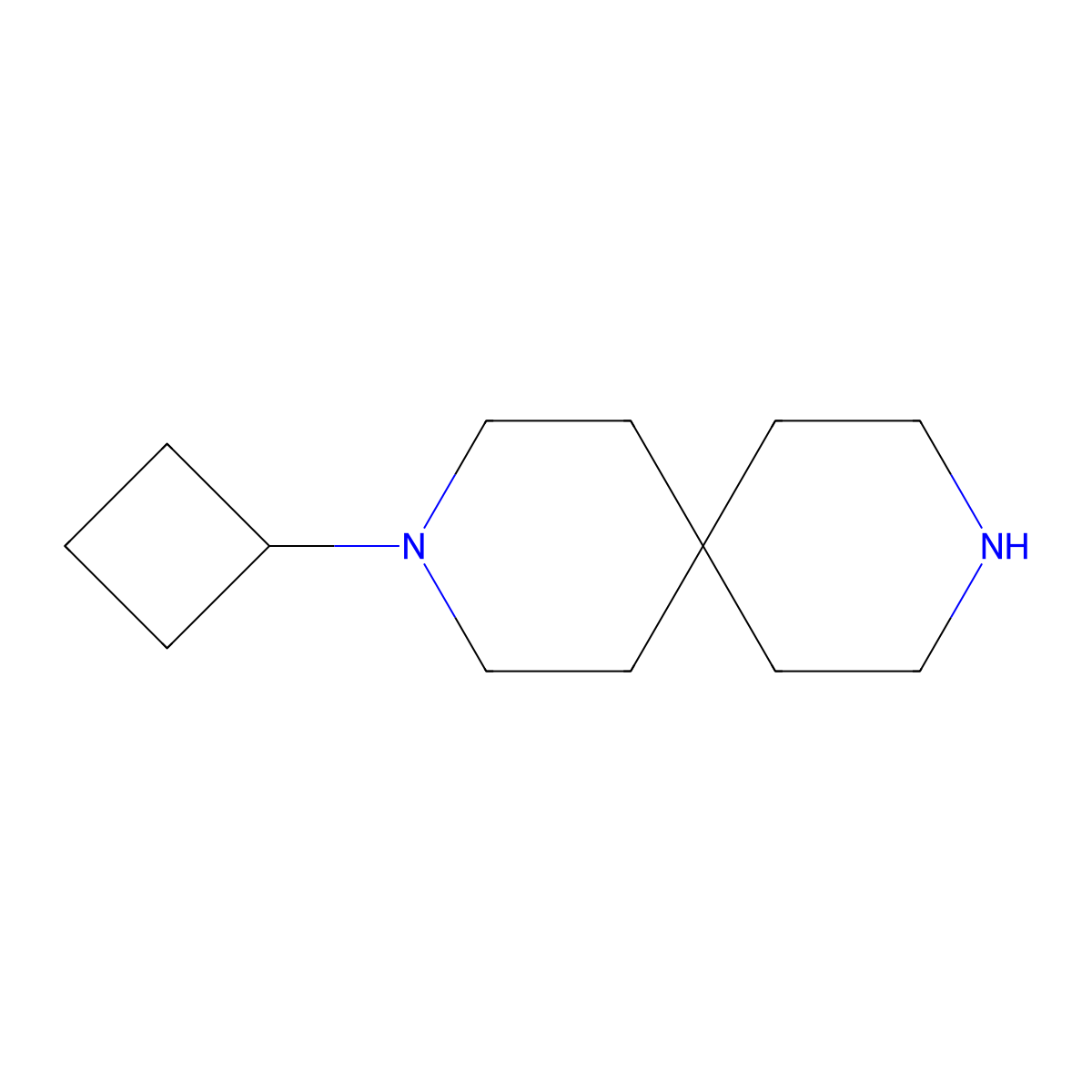 3-Cyclobutyl-3,9-diazaspiro[5.5]undecane molecular structure, CAS 1001054-50-7