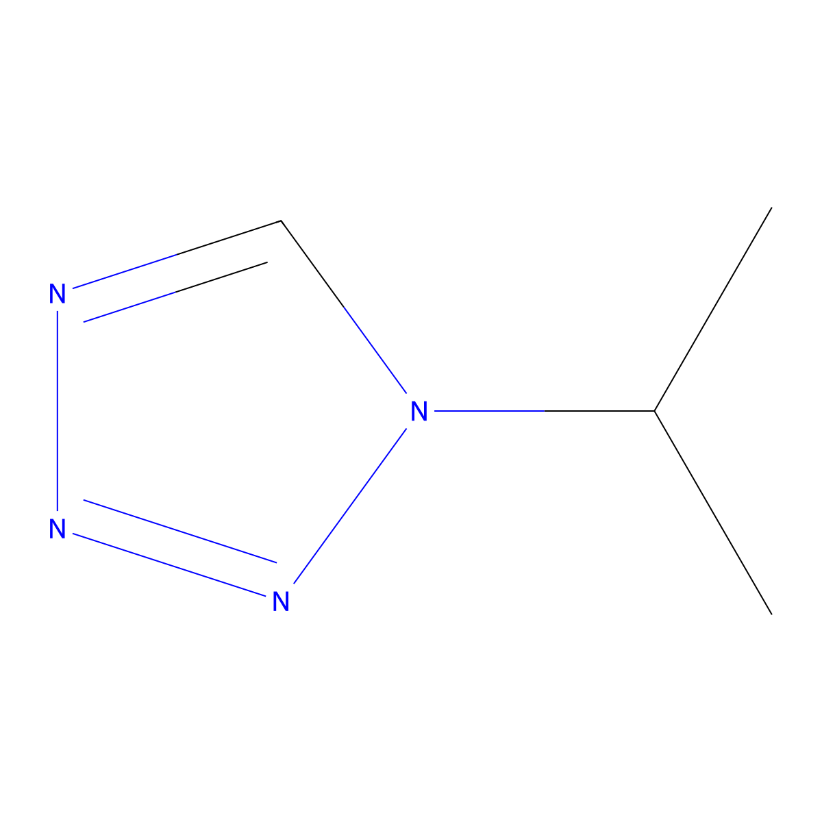 1-Isopropyl-1H-tetrazole molecular structure, CAS 100114-32-7
