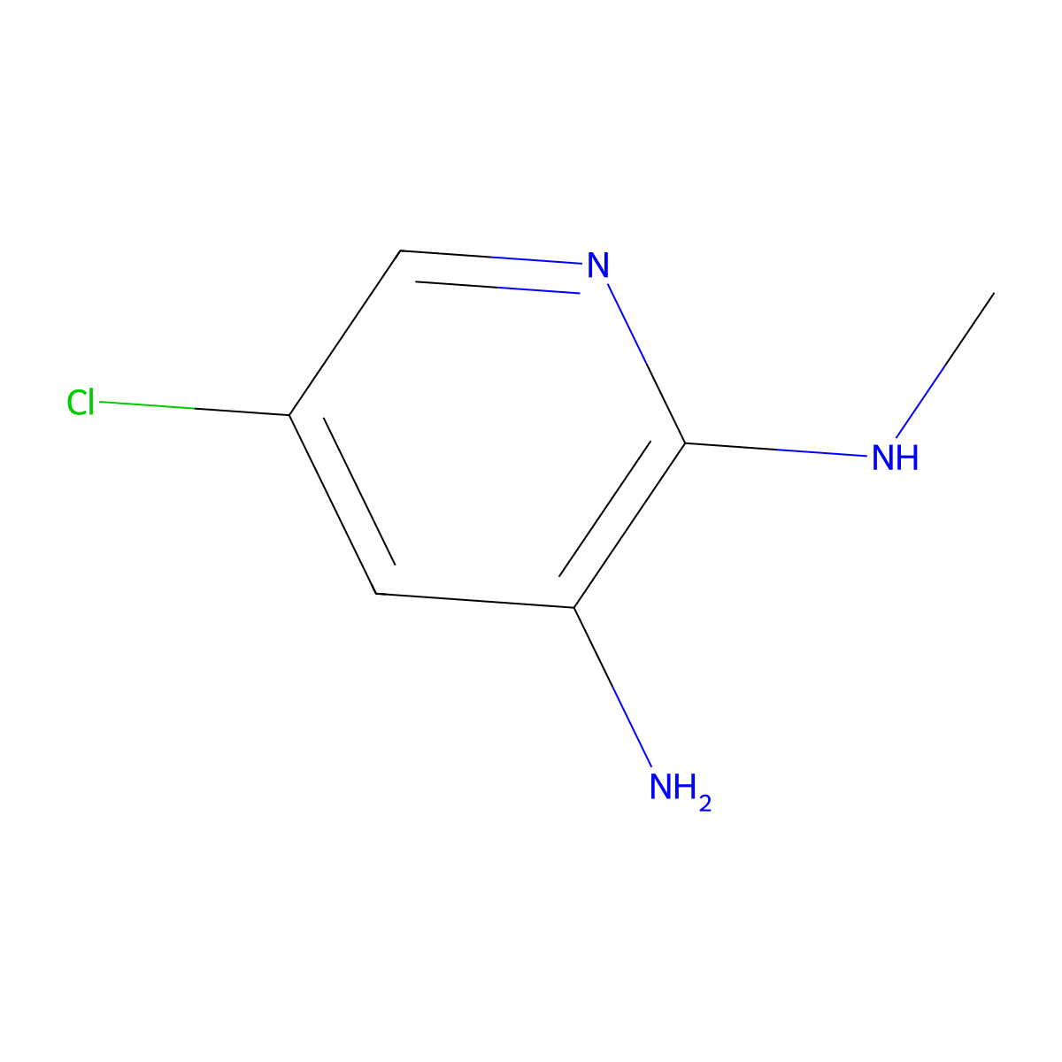 5-chloro-N2-methylpyridine-2,3-diamine molecular structure, CAS 100114-37-2