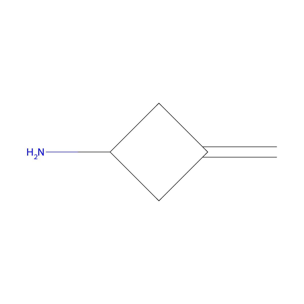 3-Methylenecyclobutanamine molecular structure, CAS 100114-49-6