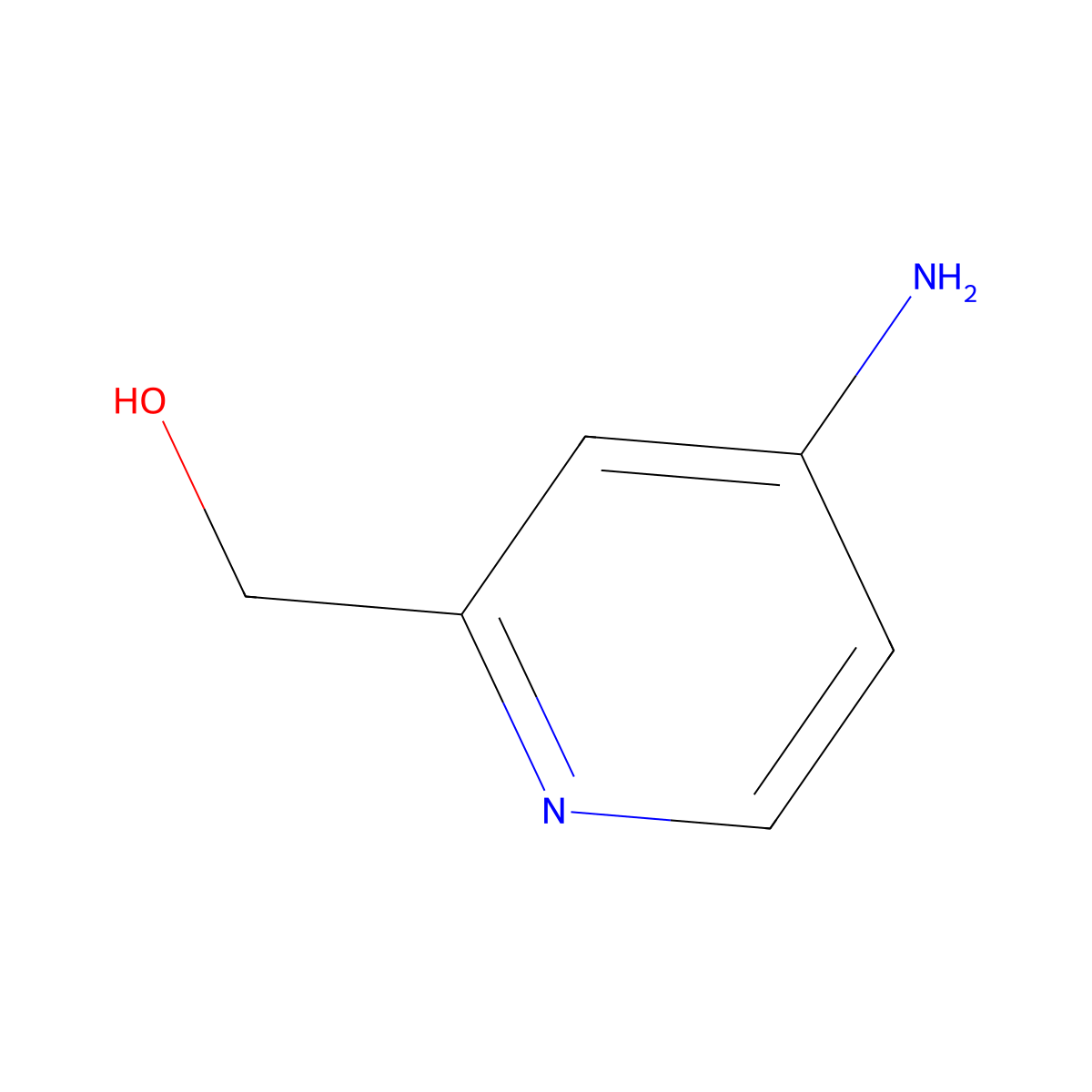 4-Amino-2-pyridinemethanol molecular structure, CAS 100114-58-7