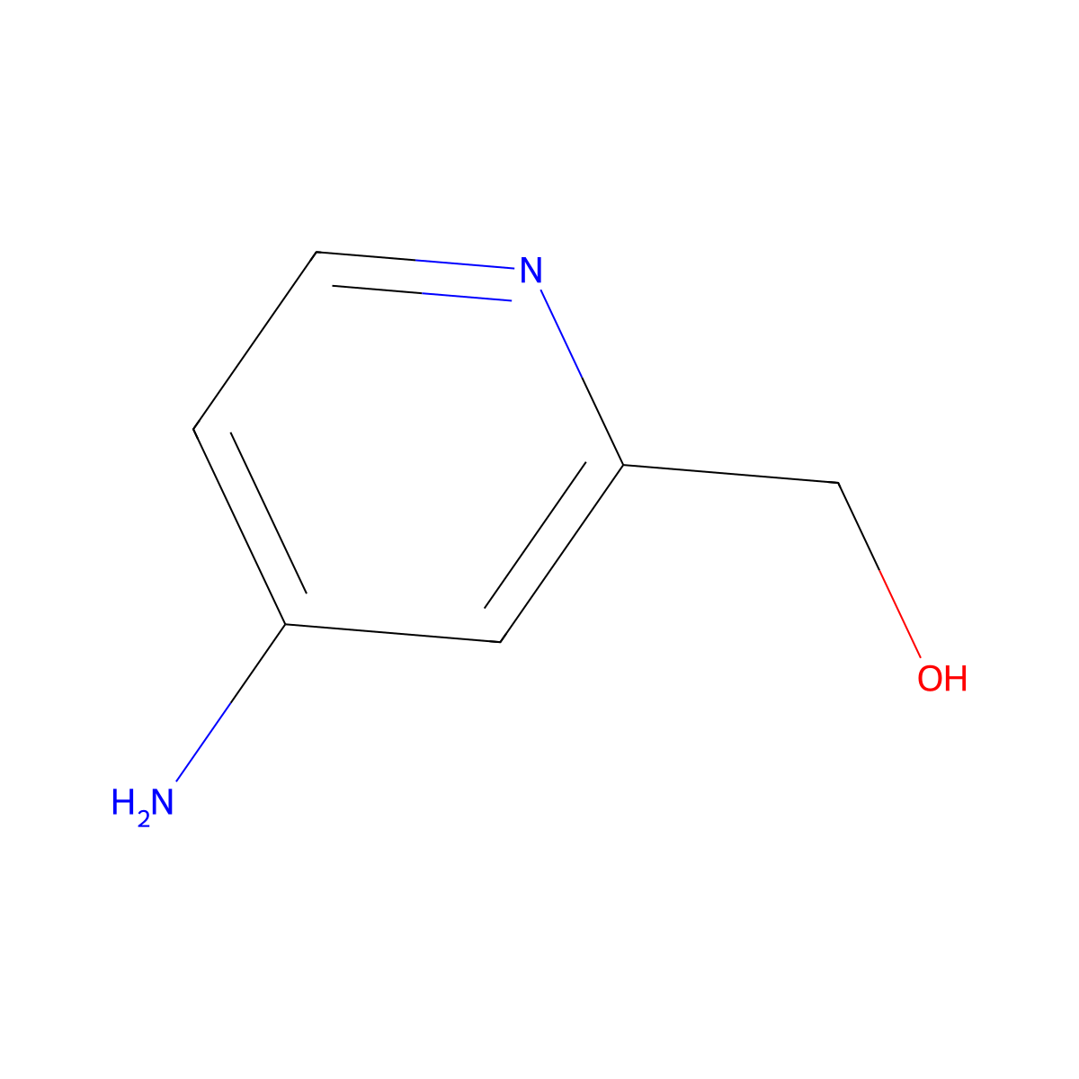 4-Amino-2-pyridinemethanol molecular structure, CAS 100114-58-7