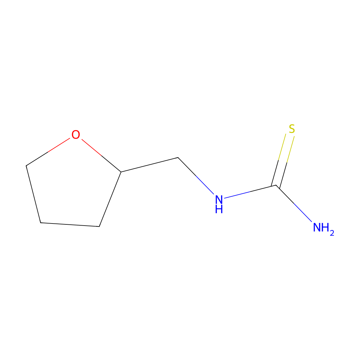 {[(2R)-oxolan-2-yl]methyl}thiourea molecular structure, CAS 1001198-48-6
