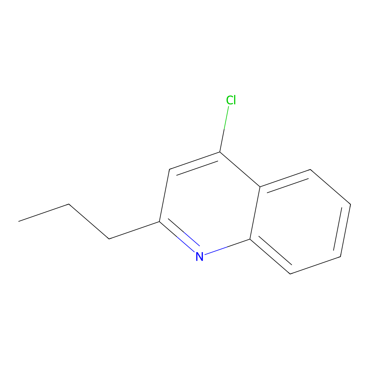 4-Chloro-2-propylquinoline molecular structure, CAS 100121-90-2