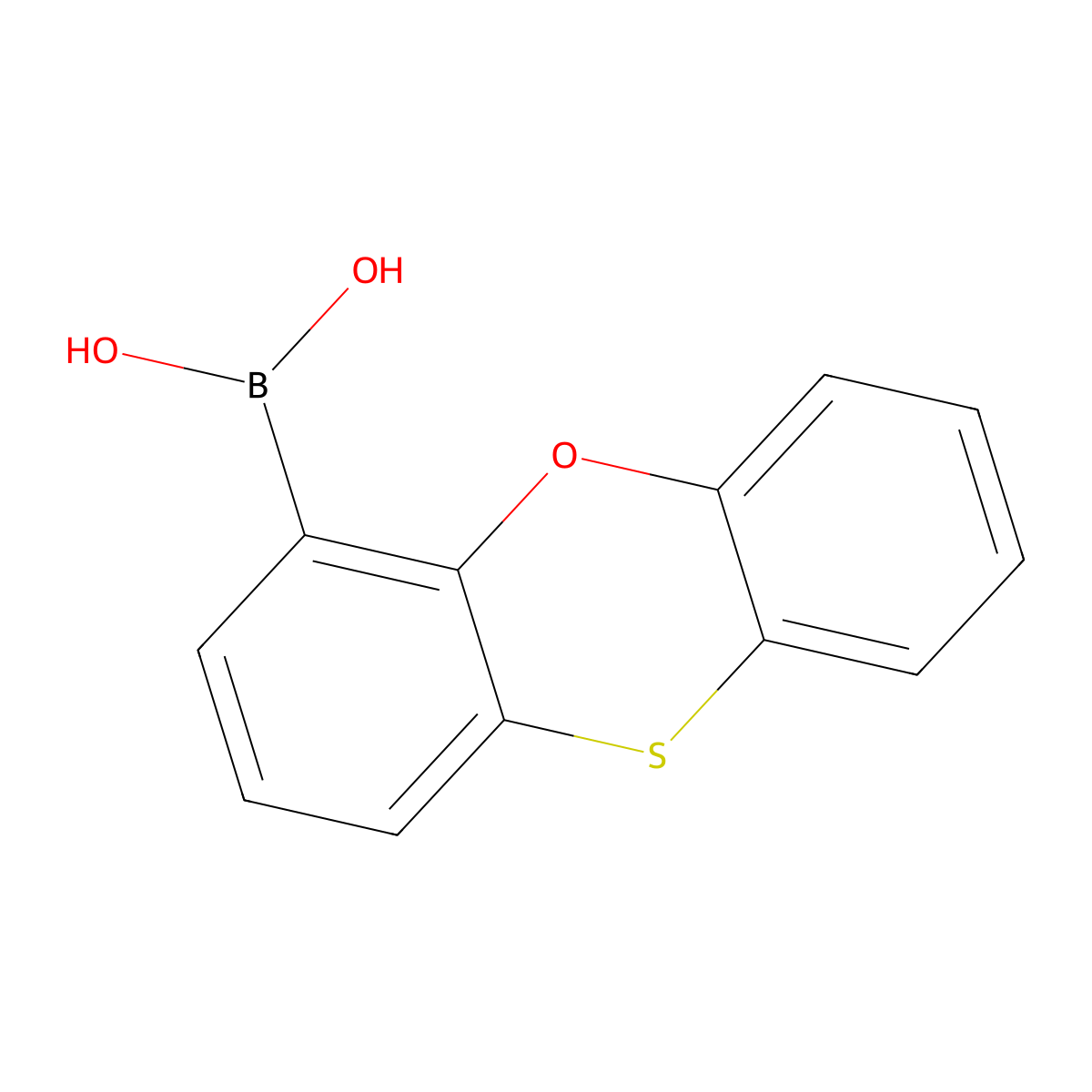 4-Phenoxathiinylboronic Acid molecular structure, CAS 100124-07-0