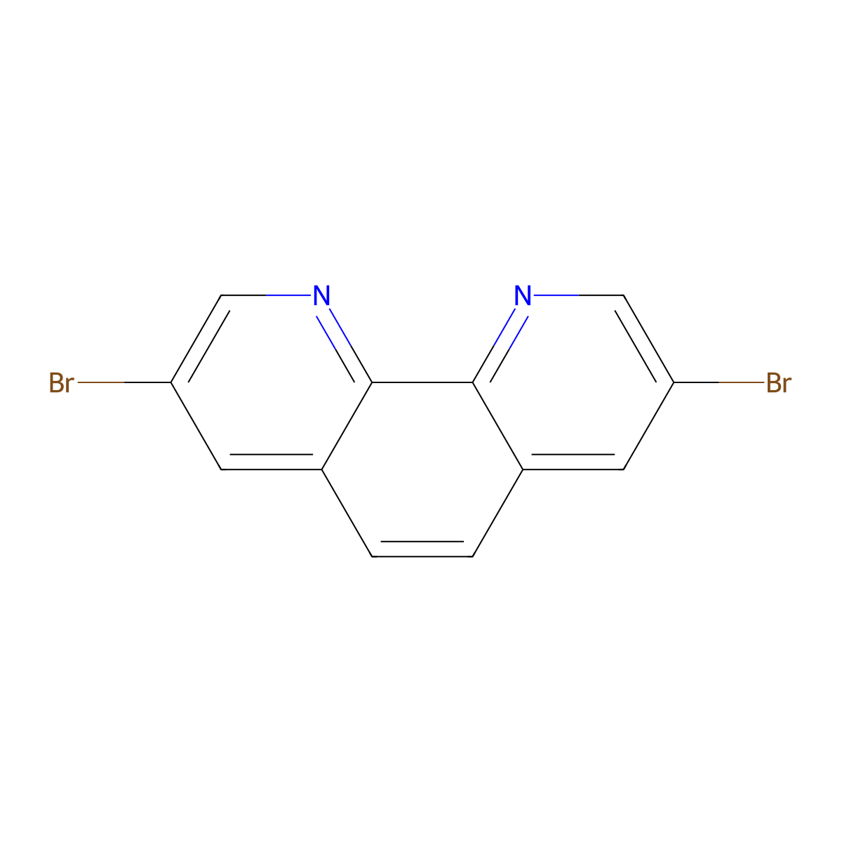 3,8-Dibromo-1,10-phenanthroline molecular structure, CAS 100125-12-0