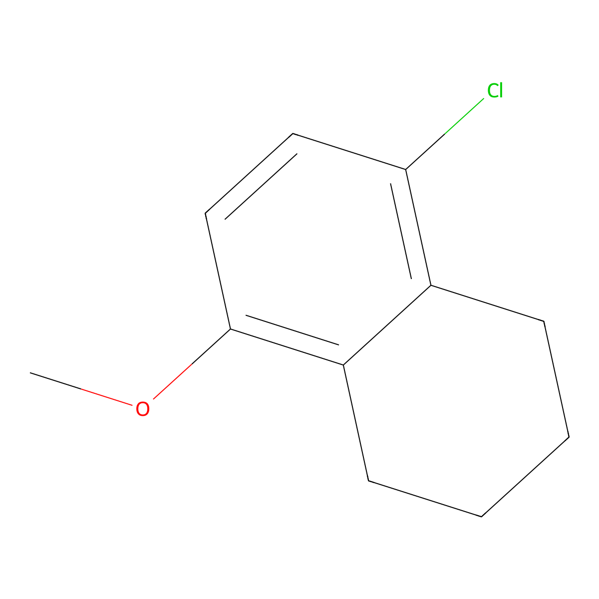 5-Chloro-8-methoxy-1,2,3,4-tetrahydronaphthalene molecular structure, CAS 100126-67-8