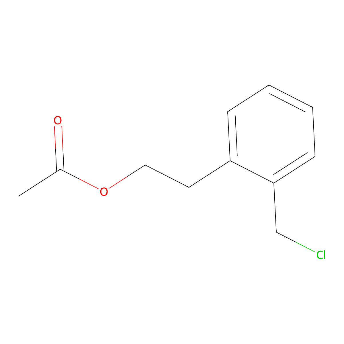 2-(Chloromethyl)phenethyl acetate molecular structure, CAS 100126-78-1