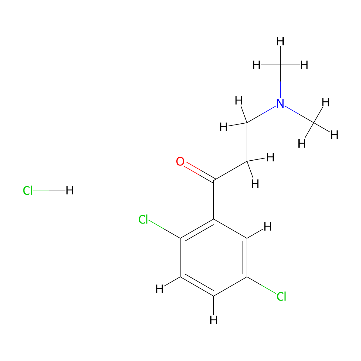 1-(2,5-Dichlorophenyl)-3-(dimethylamino)propan-1-one hydrochloride molecular structure, CAS 100127-15-9
