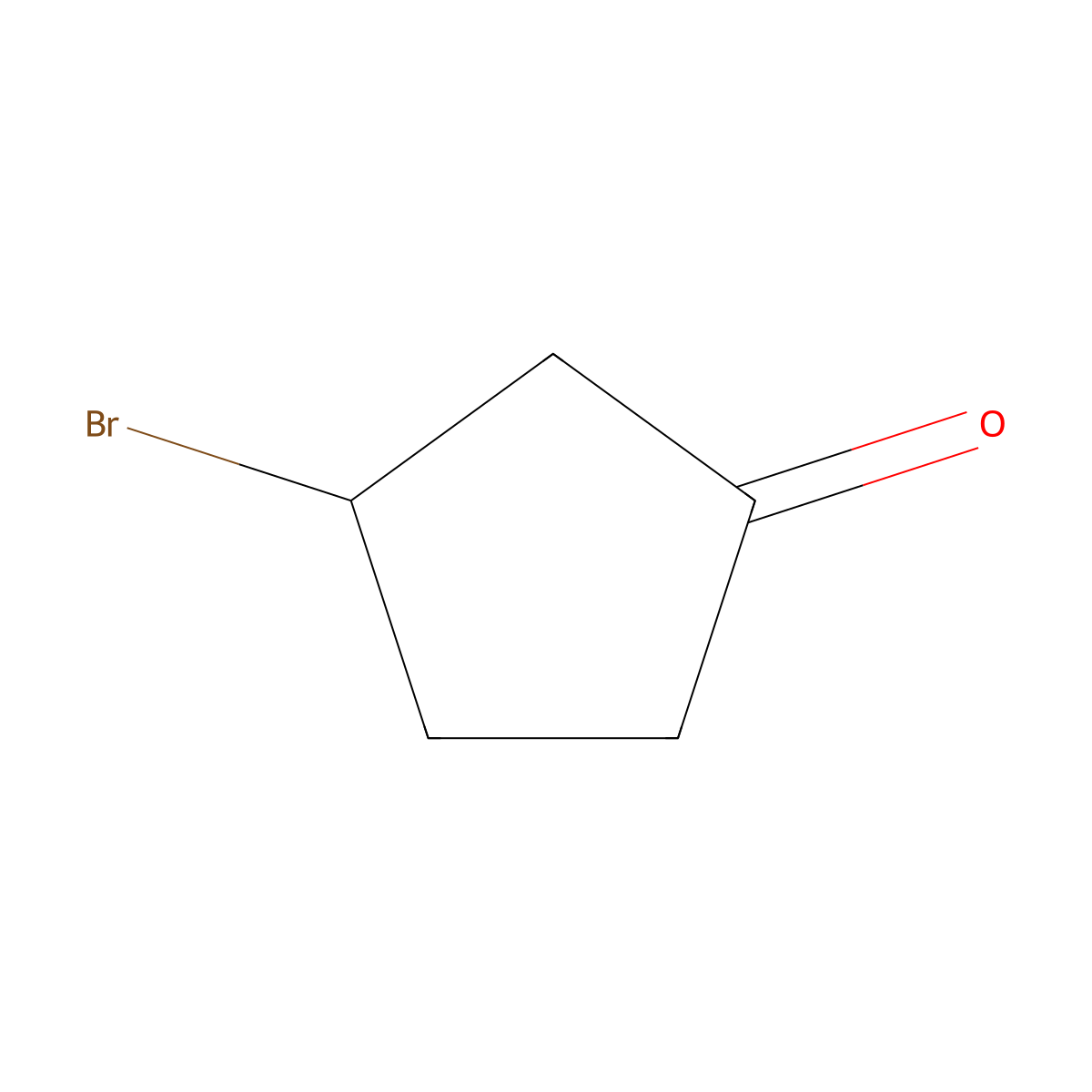 3-Bromocyclopentanone molecular structure, CAS 100130-08-3