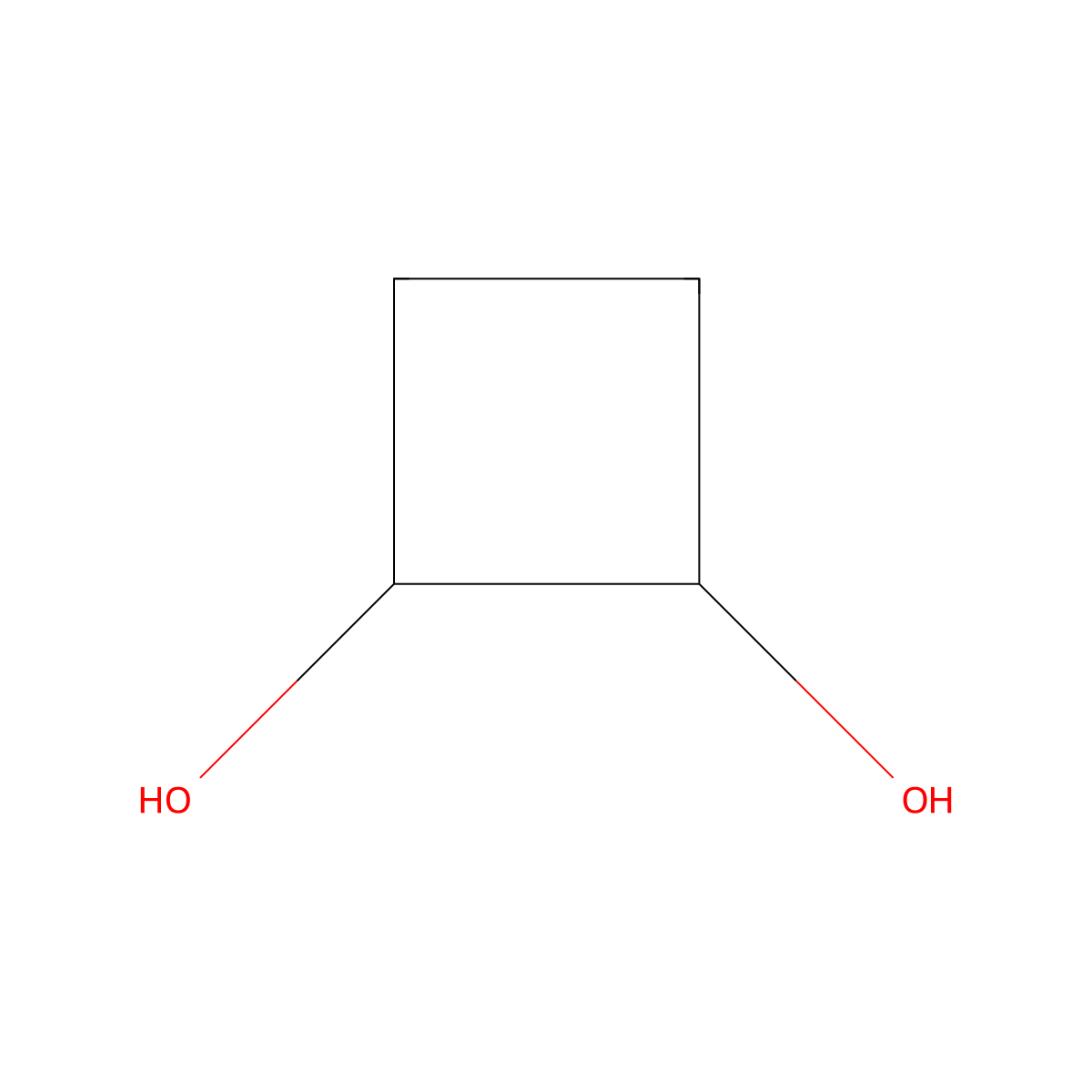 Cyclobutane-1,2-diol molecular structure, CAS 100130-45-8