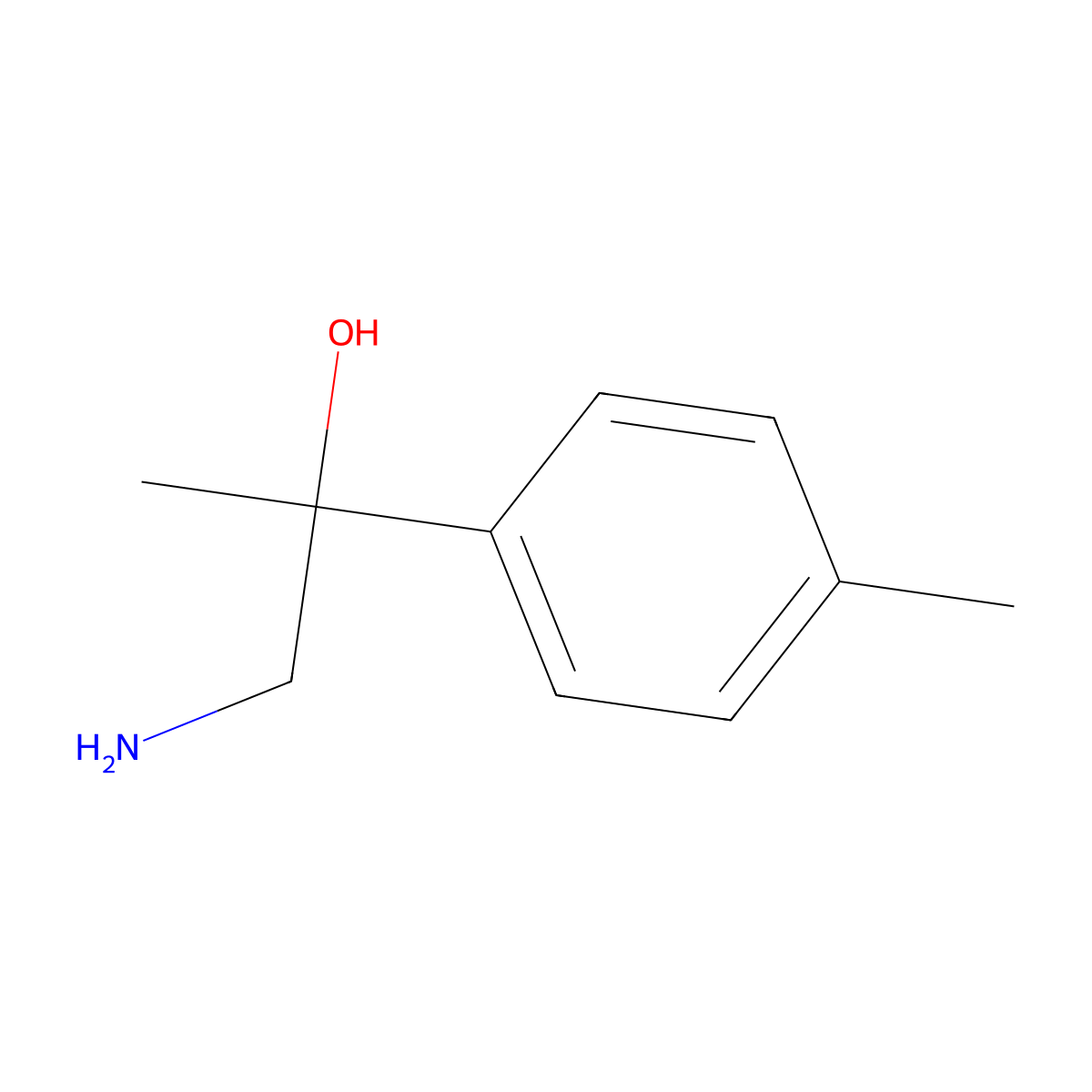 1-Amino-2-(4-methylphenyl)propan-2-ol molecular structure, CAS 100131-71-3