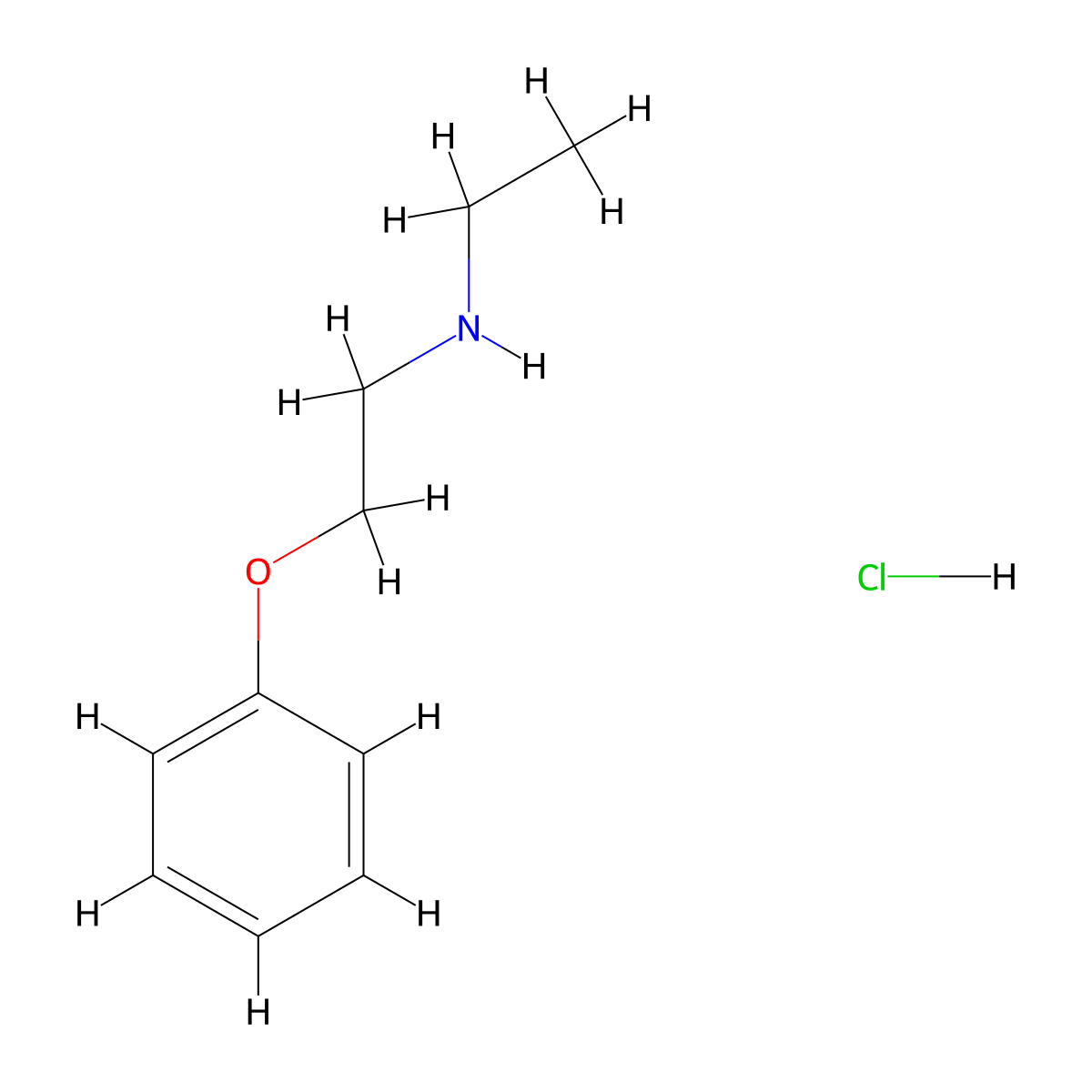 N-Ethyl-2-phenoxyethanamine hydrochloride molecular structure, CAS 100131-72-4
