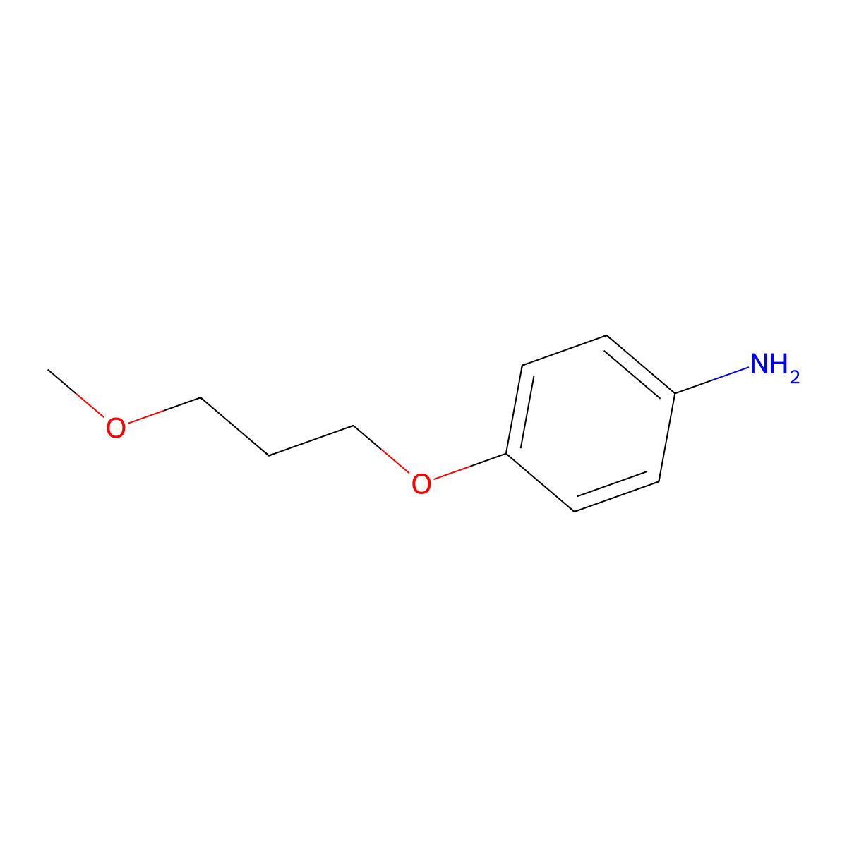 4-(3-Methoxypropoxy)aniline molecular structure, CAS 100131-95-1