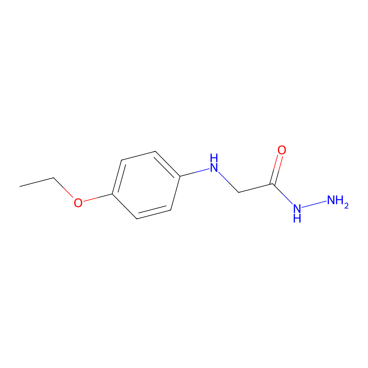 2-(4-Ethoxyanilino)acetohydrazide molecular structure, CAS 100133-39-9