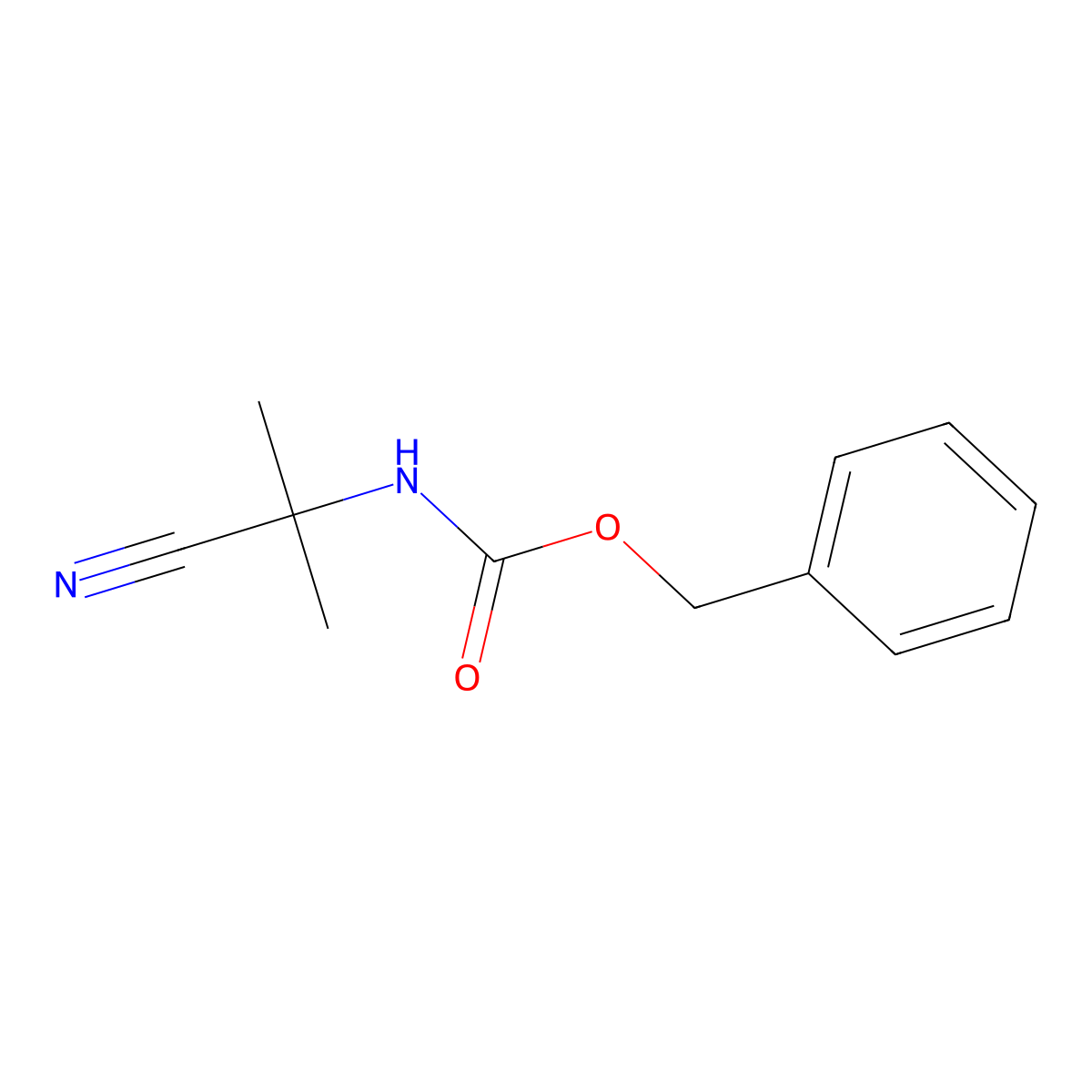 benzyl N-(2-cyanopropan-2-yl)carbamate molecular structure, CAS 100134-82-5