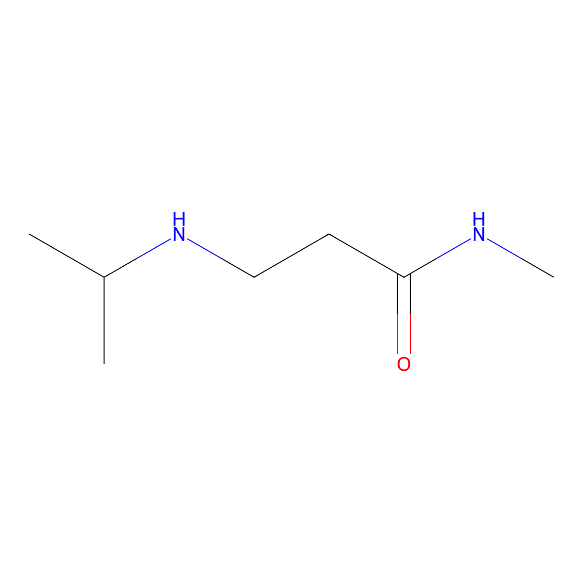3-(Isopropylamino)-N-methylpropanamide molecular structure, CAS 1001345-72-7