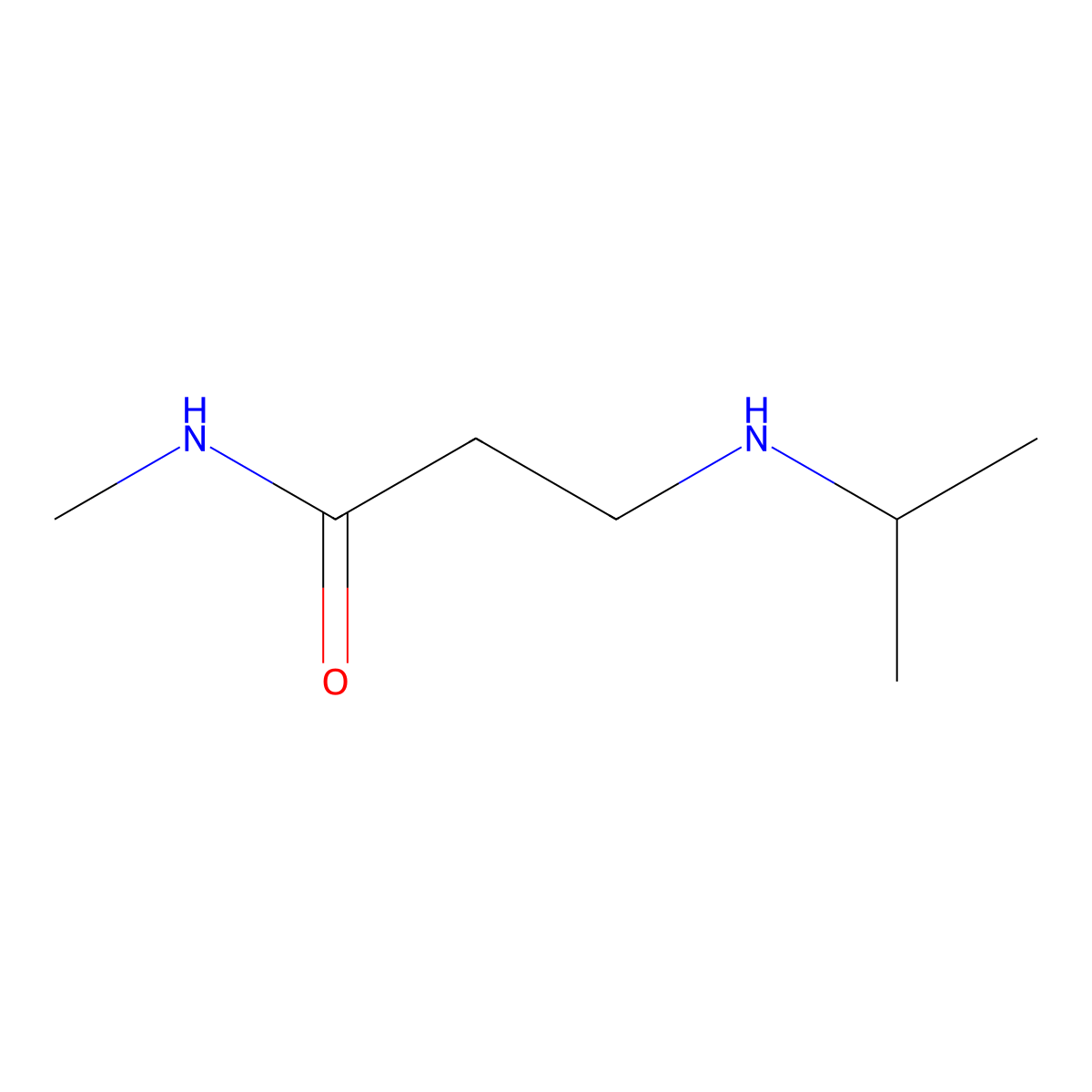 3-(Isopropylamino)-N-methylpropanamide molecular structure, CAS 1001345-72-7