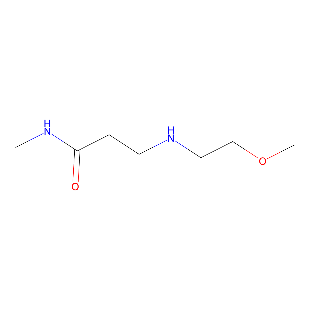 3-[(2-Methoxyethyl)amino]-N-methylpropanamide molecular structure, CAS 1001346-35-5