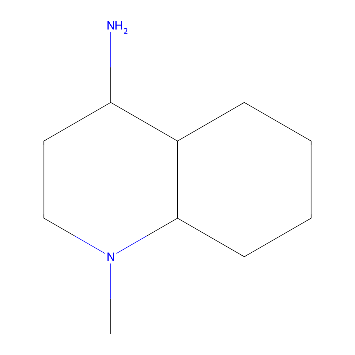 5-Methyl-5-azabicyclo[4.4.0]dec-2-ylamine molecular structure, CAS 1001347-68-7