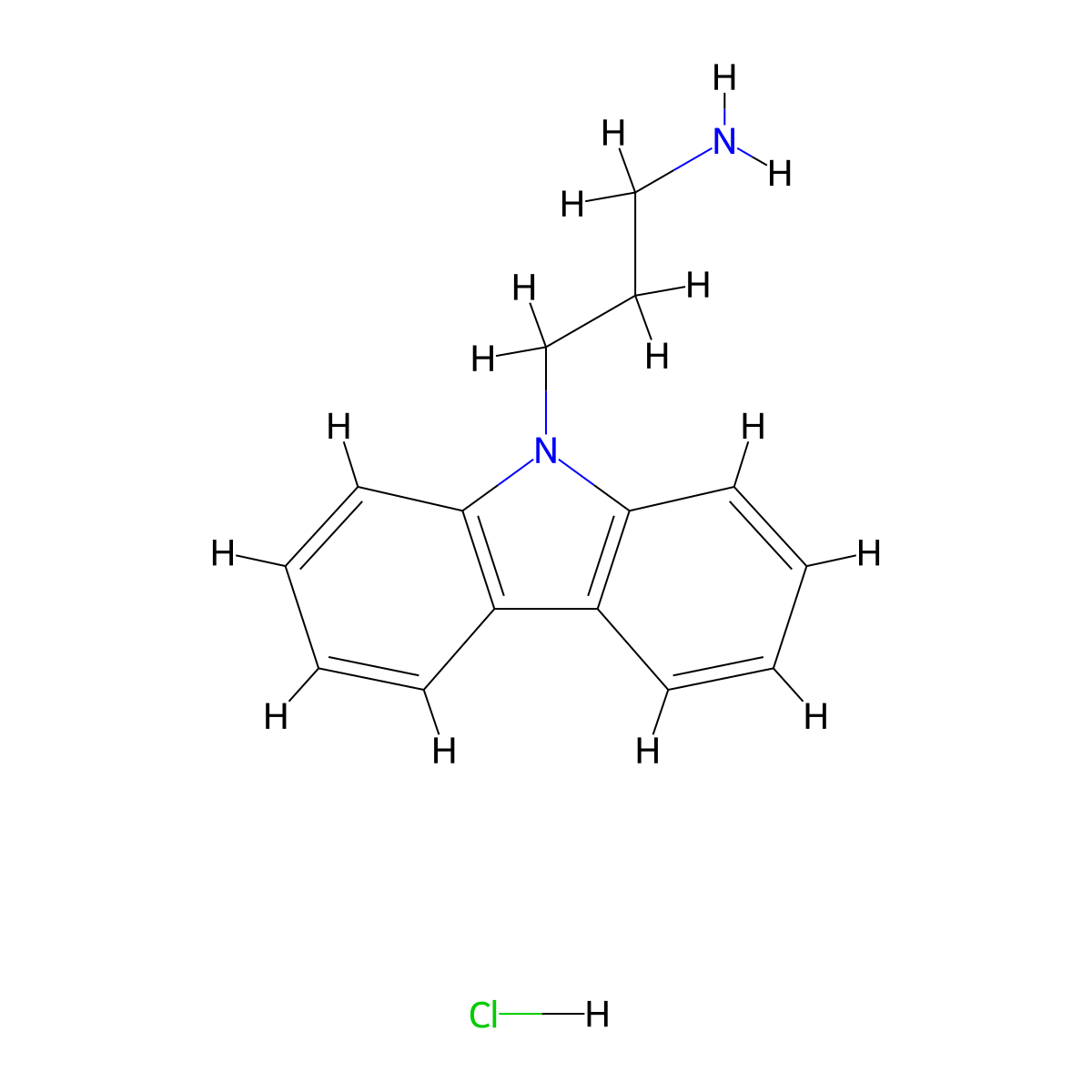 3-(9H-carbazol-9-yl)propan-1-amine hydrochloride molecular structure, CAS 1001349-06-9