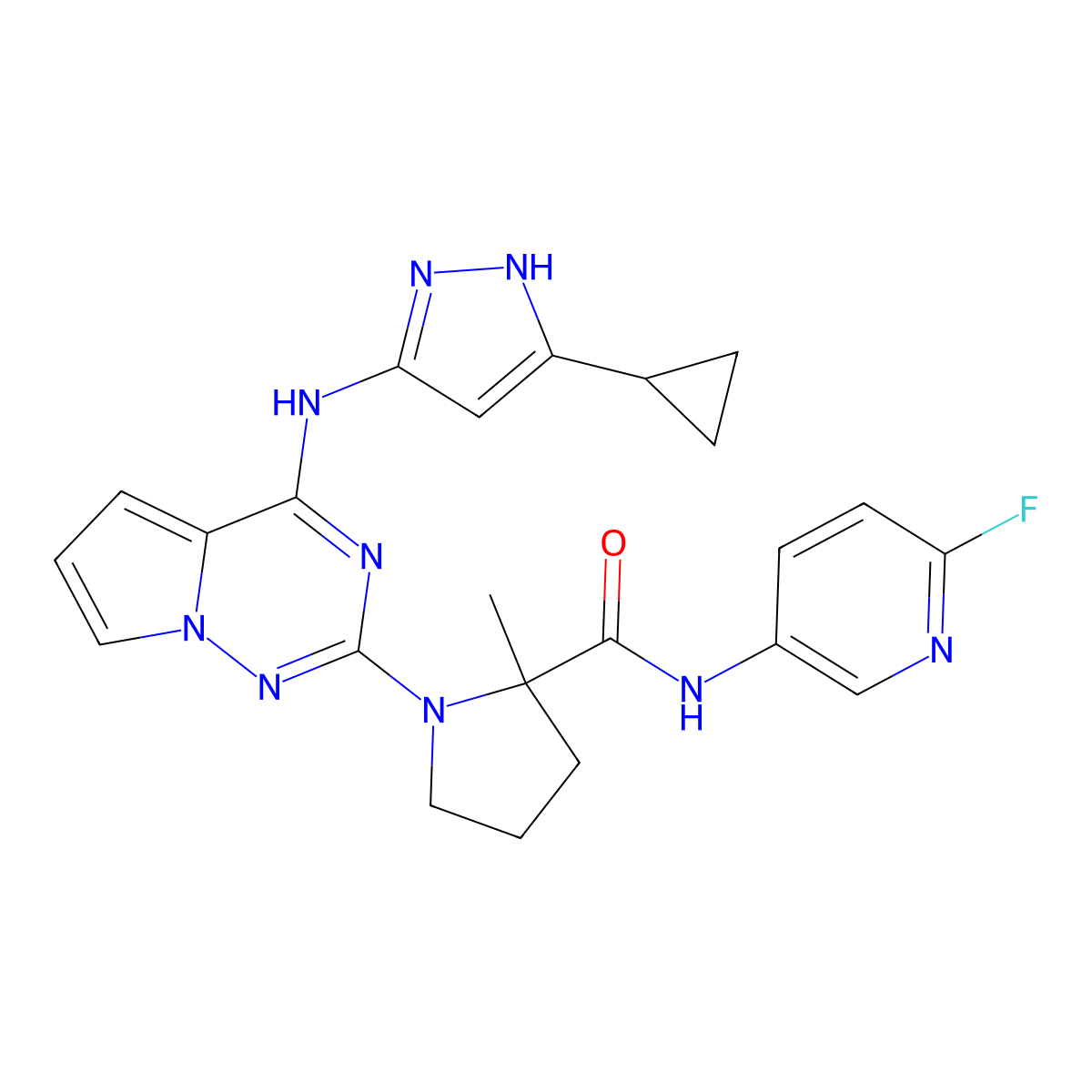 Bms-754807 molecular structure, CAS 1001350-96-4