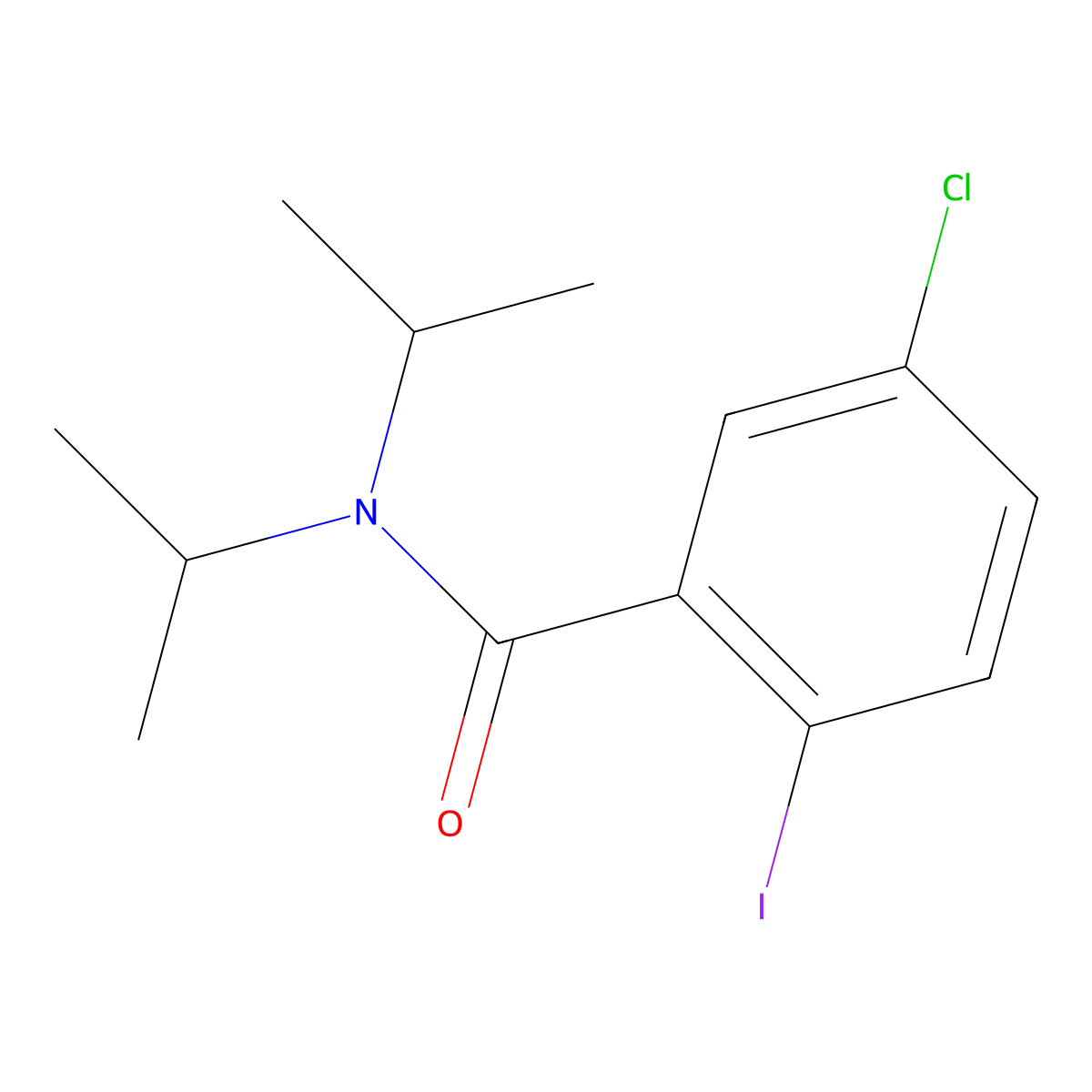 5-Chloro-2-iodo-N,N-bis(1-methylethyl)benzamide molecular structure, CAS 1001351-04-7