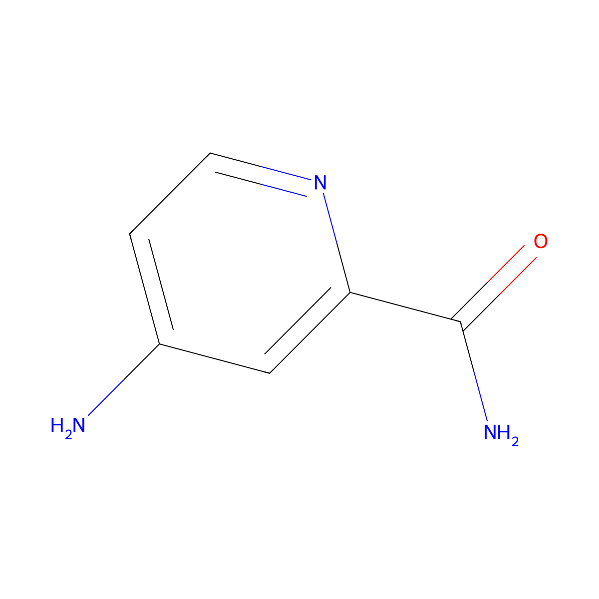4-Aminopicolinamide molecular structure, CAS 100137-47-1