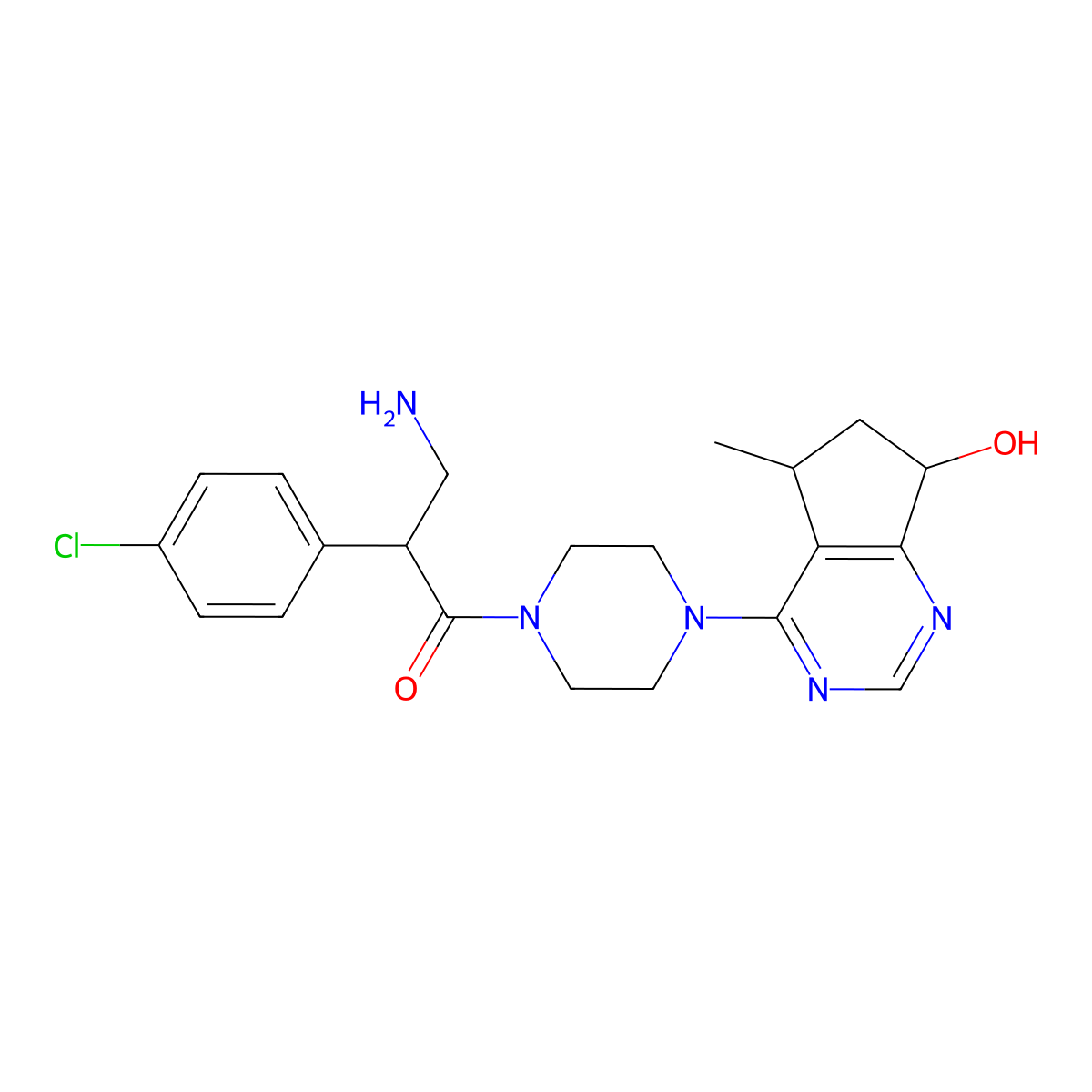 Ipatasertib-NH2 molecular structure, CAS 1001382-14-4