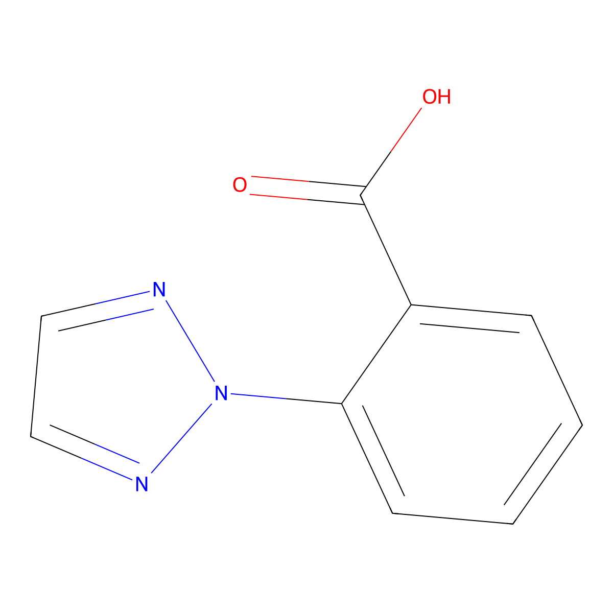 2-(2H-1,2,3-Triazol-2-yl)benzoic acid molecular structure, CAS 1001401-62-2