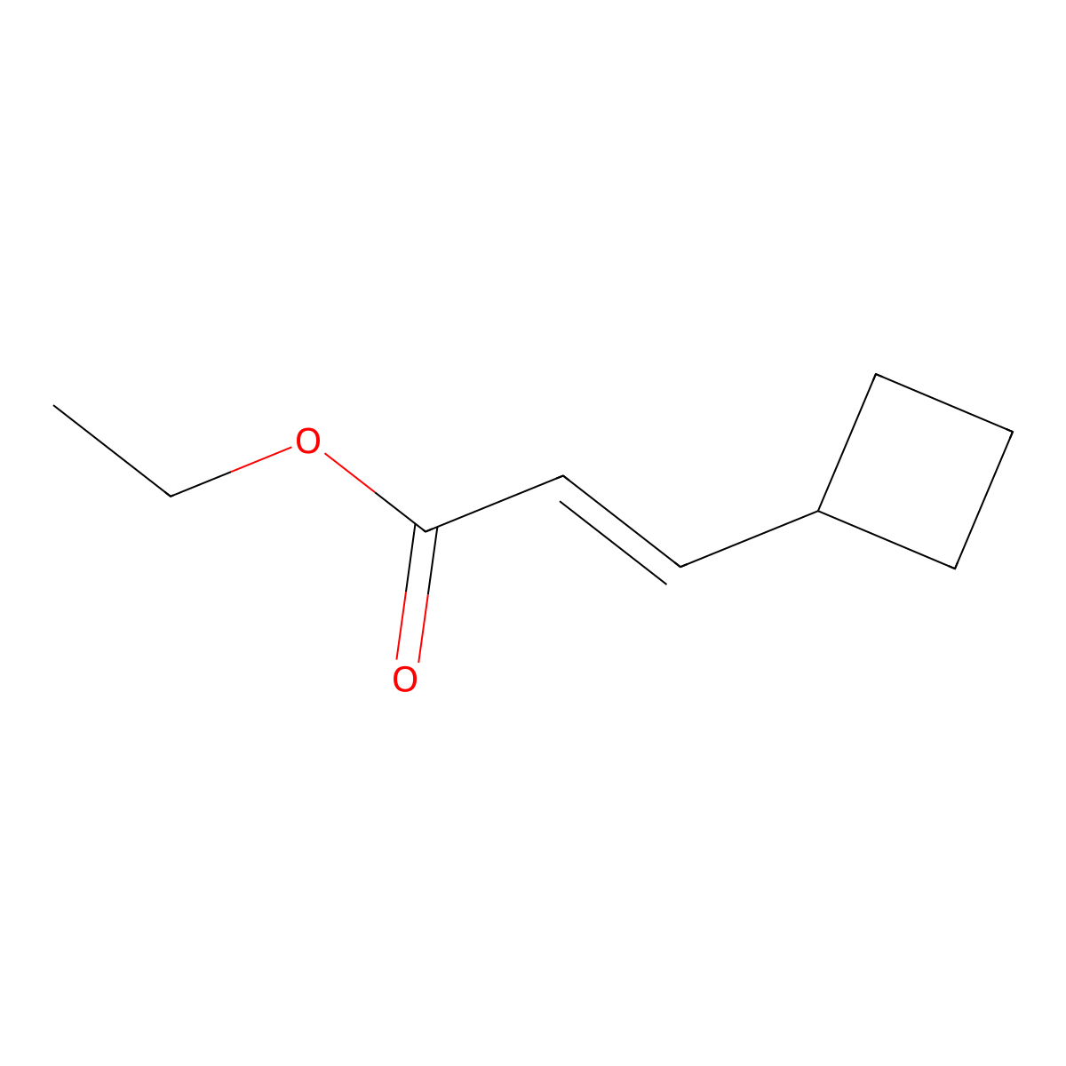 (E)-Ethyl 3-cyclobutylacrylate molecular structure, CAS 100144-52-3