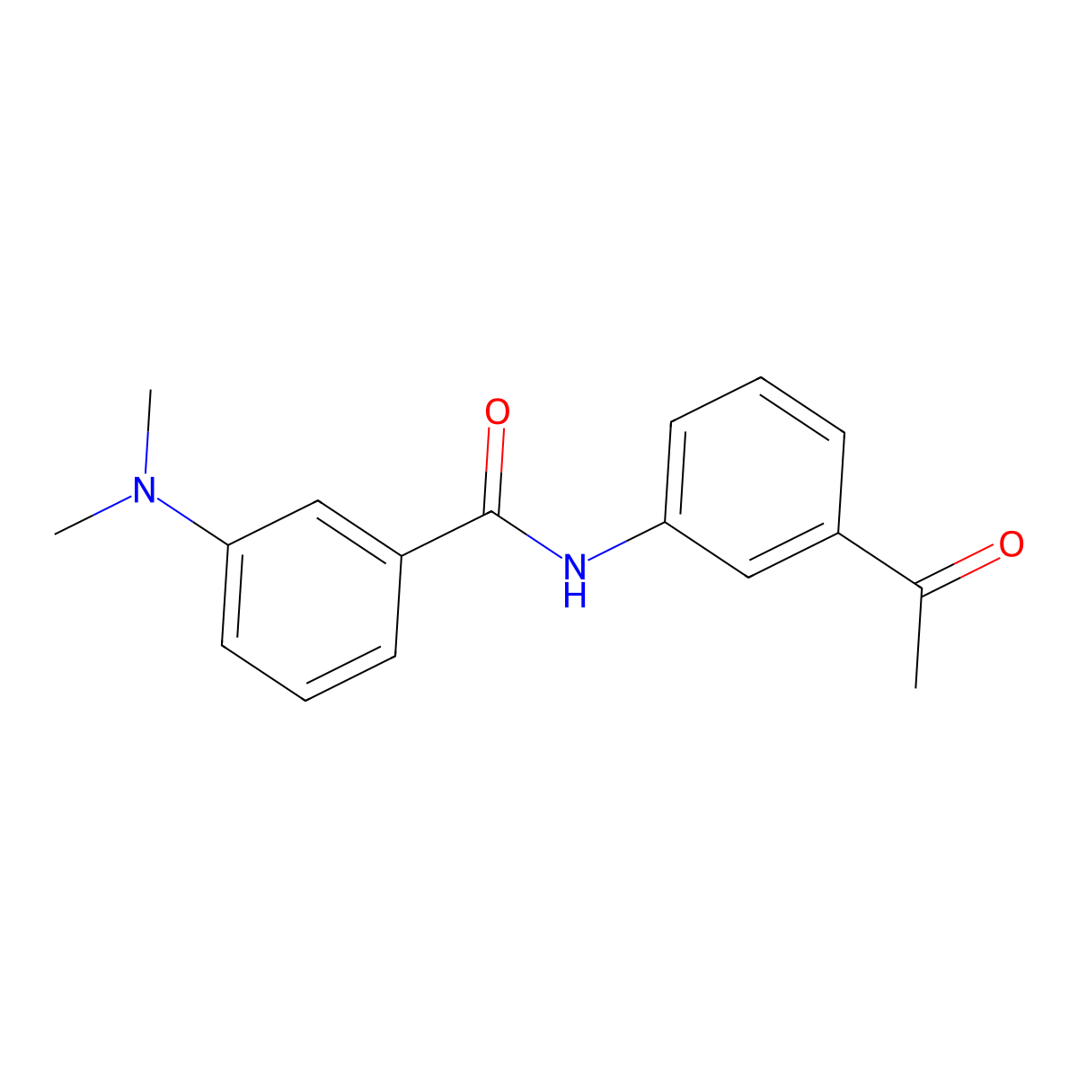 N-(3-acetylphenyl)-3-(dimethylamino)benzamide molecular structure, CAS 1001482-33-2