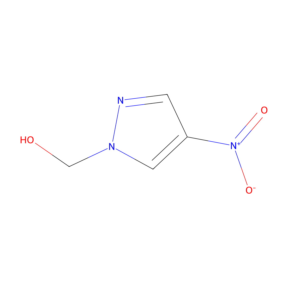 (4-nitro-1H-pyrazol-1-yl)methanol molecular structure, CAS 1001518-99-5
