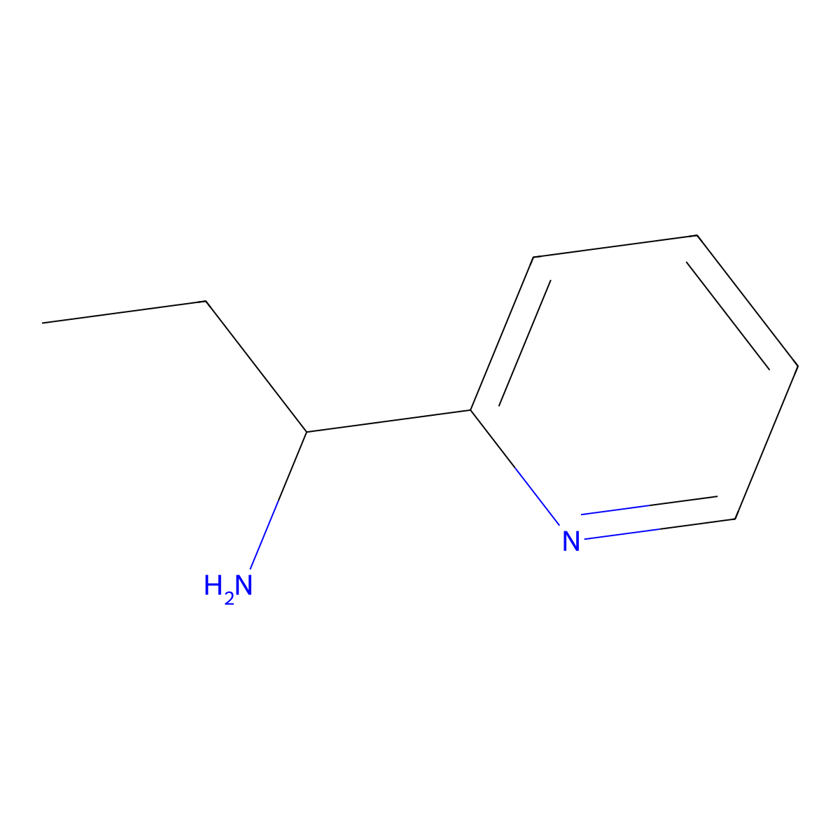 1-(2-Pyridyl)-1-propylamine molecular structure, CAS 100155-73-5