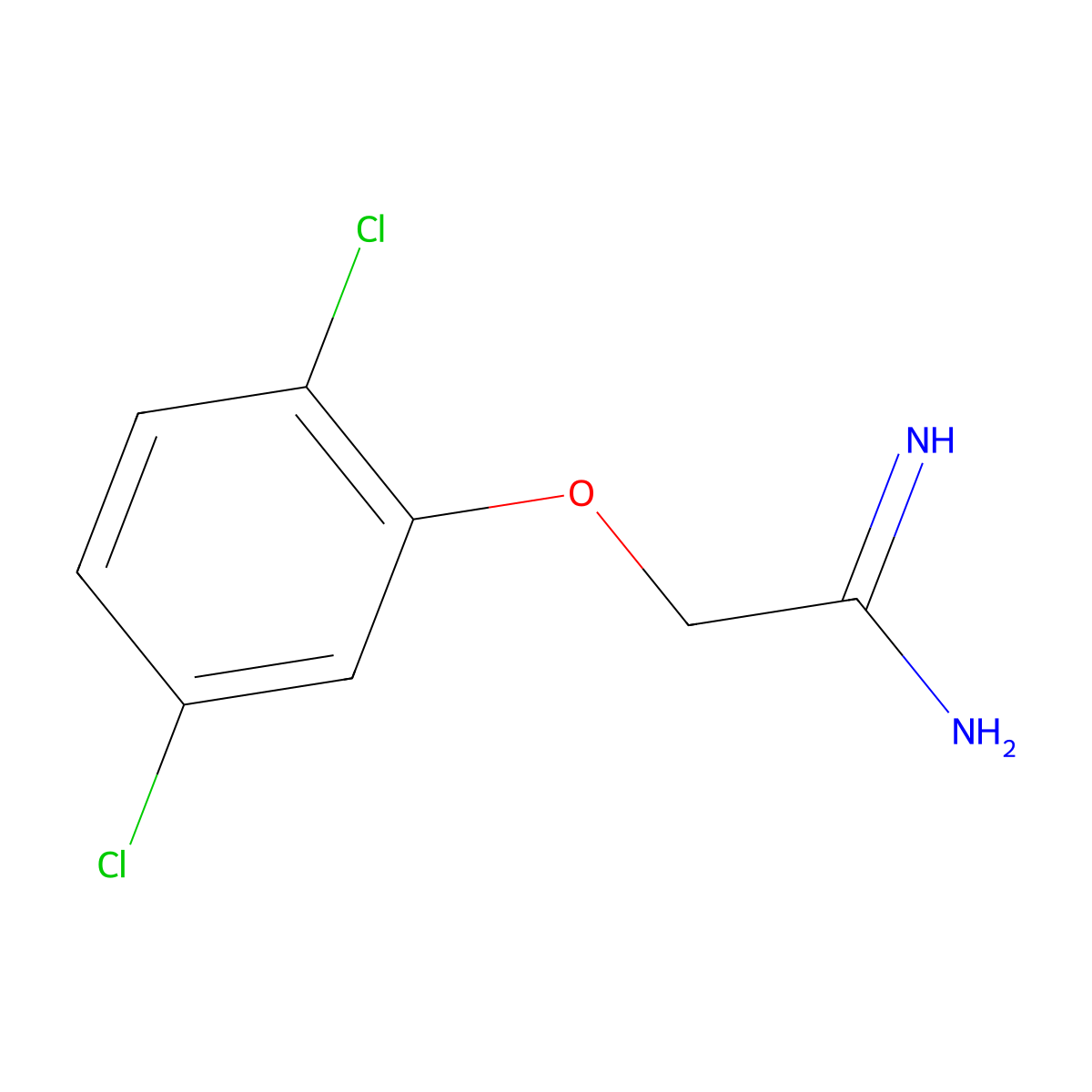 2-(2,5-Dichlorophenoxy)ethanimidamide molecular structure, CAS 1001567-19-6