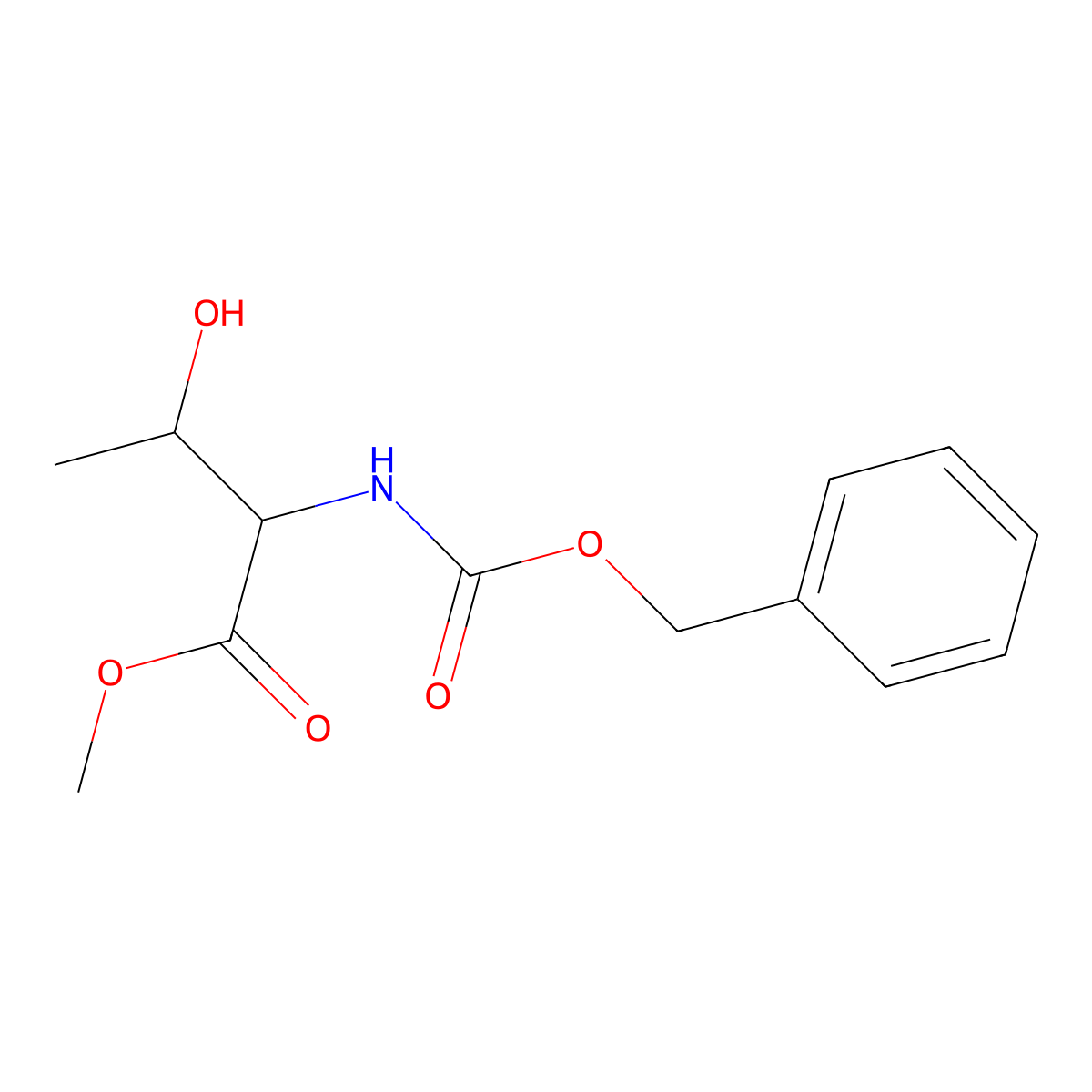 (2R,3R)-Methyl 2-(((benzyloxy)carbonyl)amino)-3-hydroxybutanoate molecular structure, CAS 100157-53-7