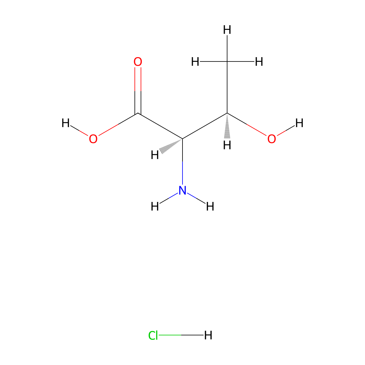 D-Allothreonine, hydrochloride molecular structure, CAS 100157-61-7
