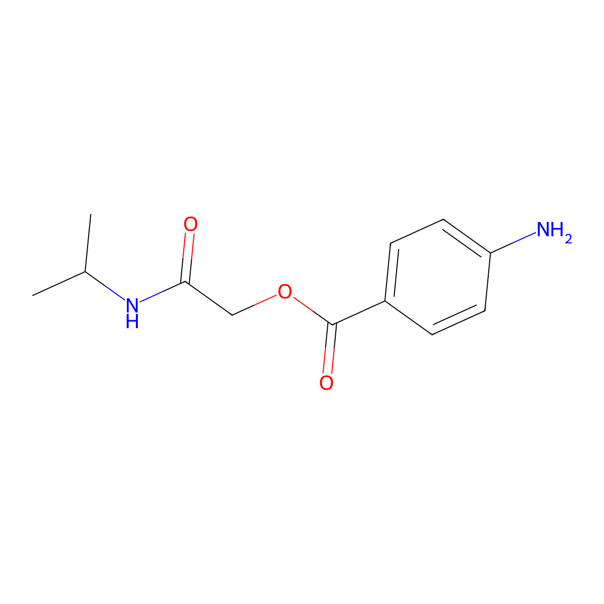 [(Propan-2-yl)carbamoyl]methyl 4-aminobenzoate molecular structure, CAS 1001572-50-4