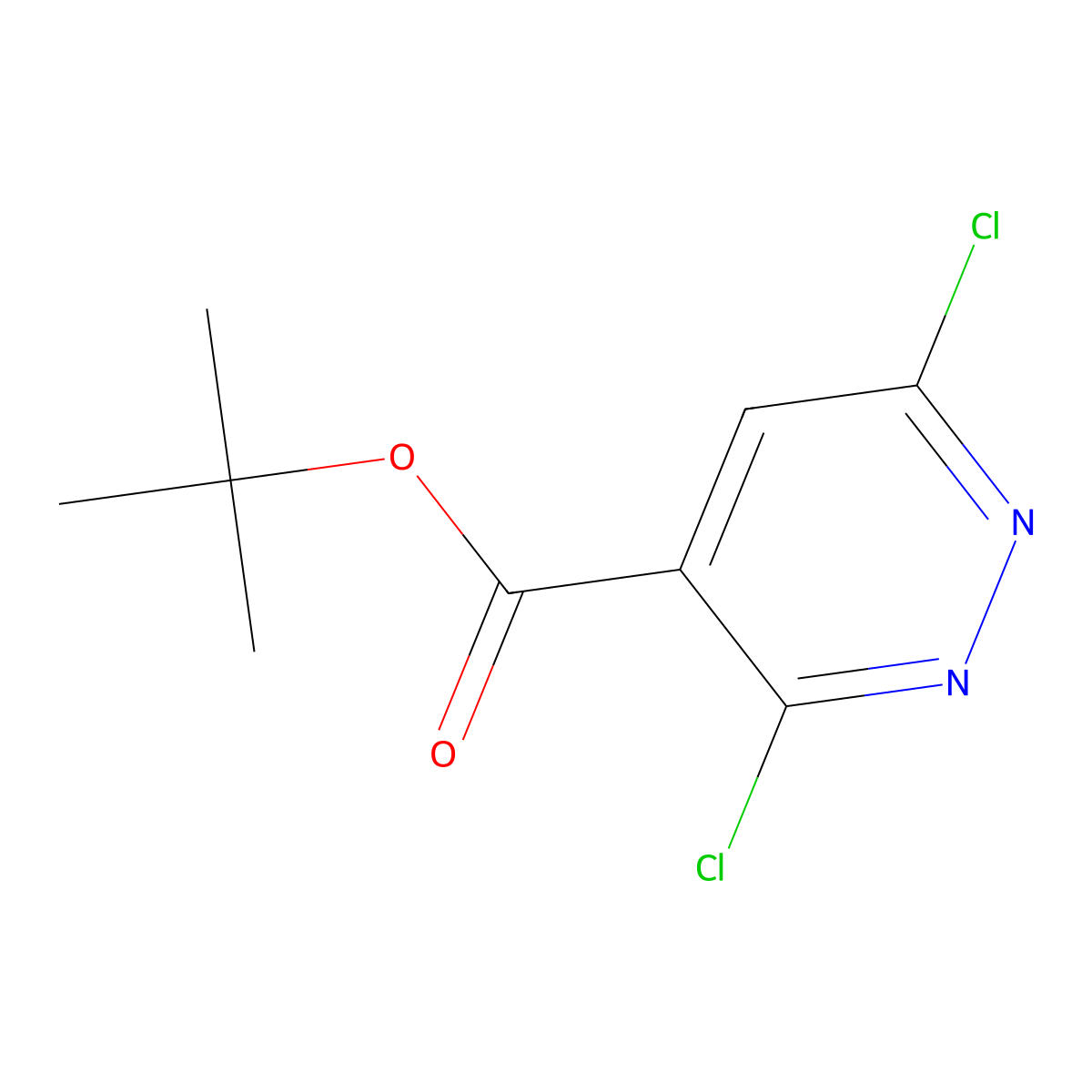 tert-Butyl 3,6-dichloropyridazine-4-carboxylate molecular structure, CAS 100161-97-5