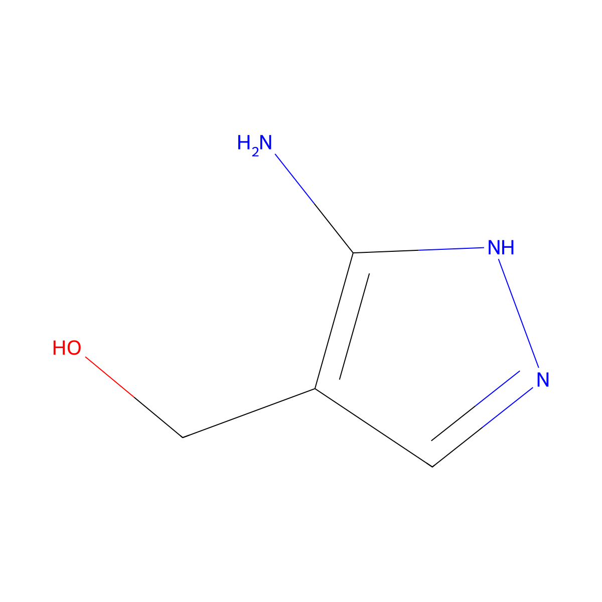 3-Amino-4-hydroxymethylpyrazole molecular structure, CAS 1001635-21-7