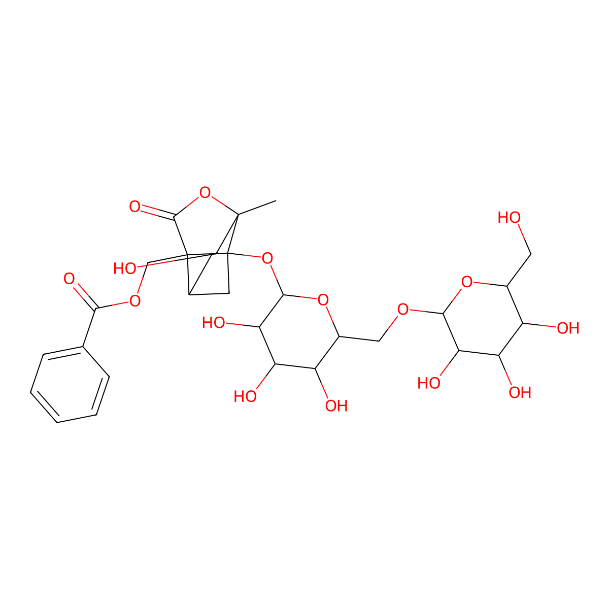 6'-O-glucopyranosylalbiflorin molecular structure, CAS 1001644-88-7