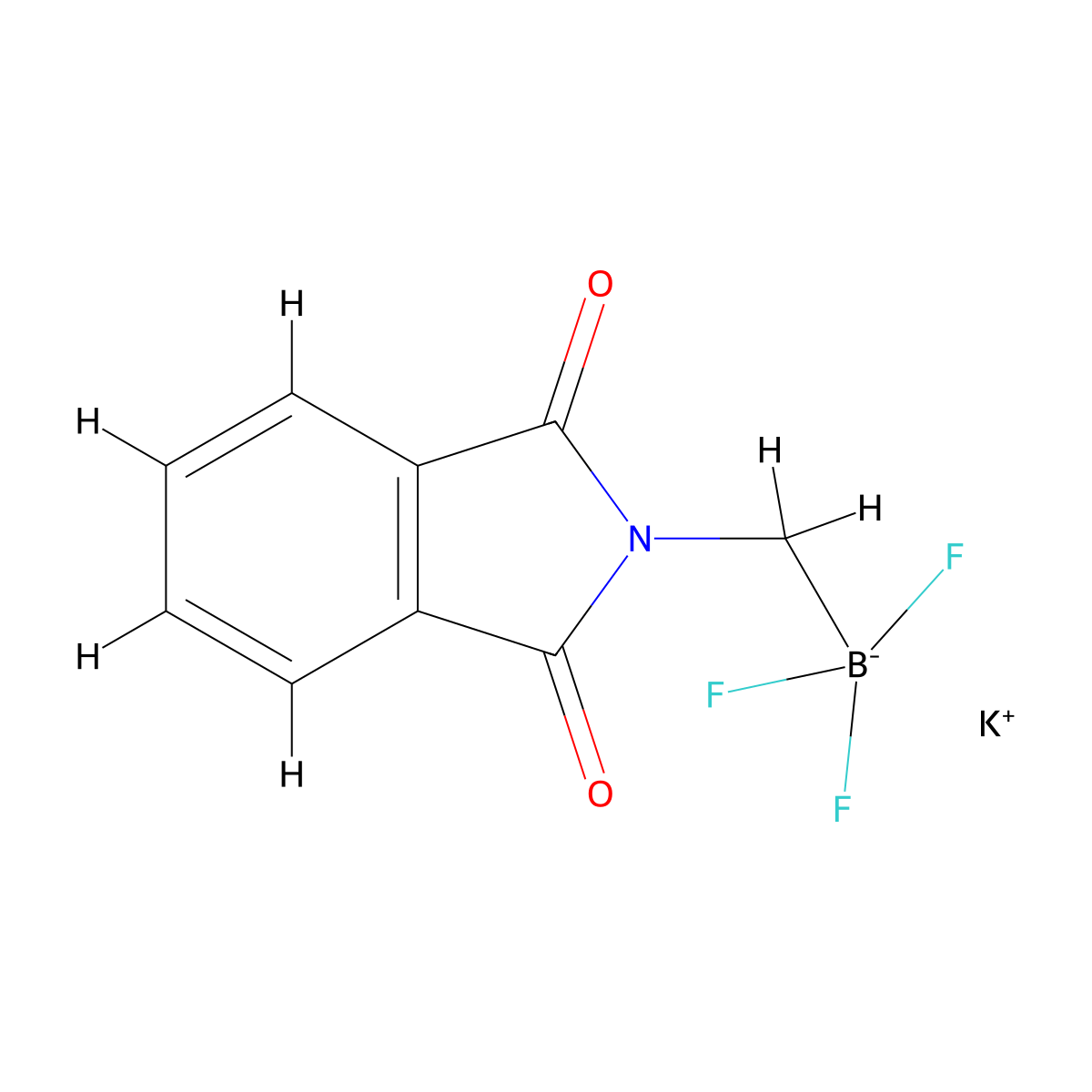 Potassium (Phthalimidomethyl)trifluoroborate molecular structure, CAS 1001671-72-2