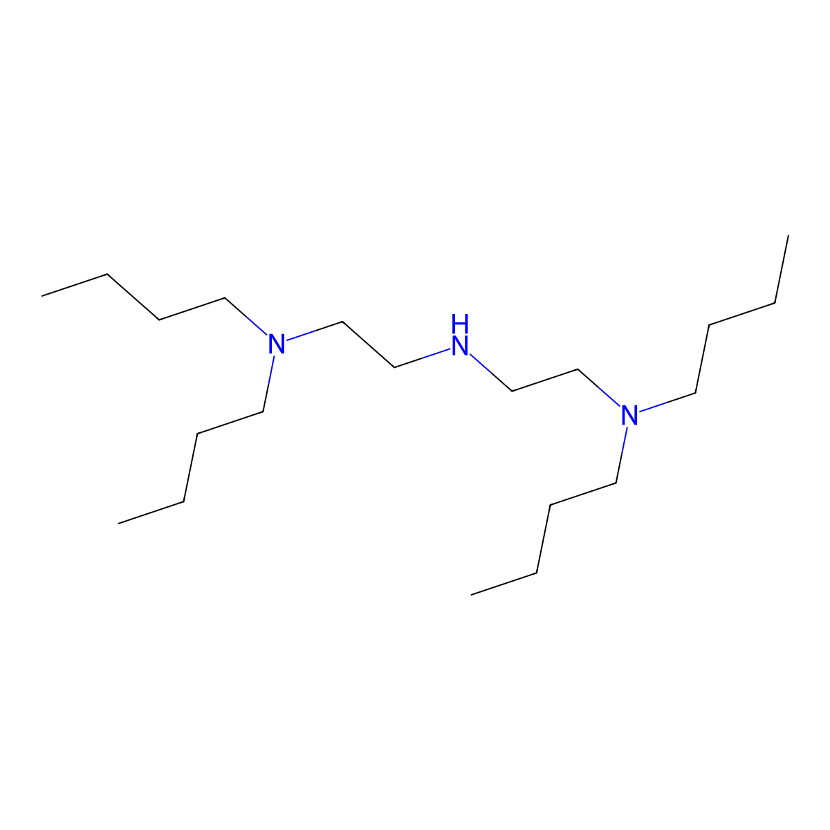 N,N,N'',N''-Tetrabutyldiethylenetriamine molecular structure, CAS 100173-92-0