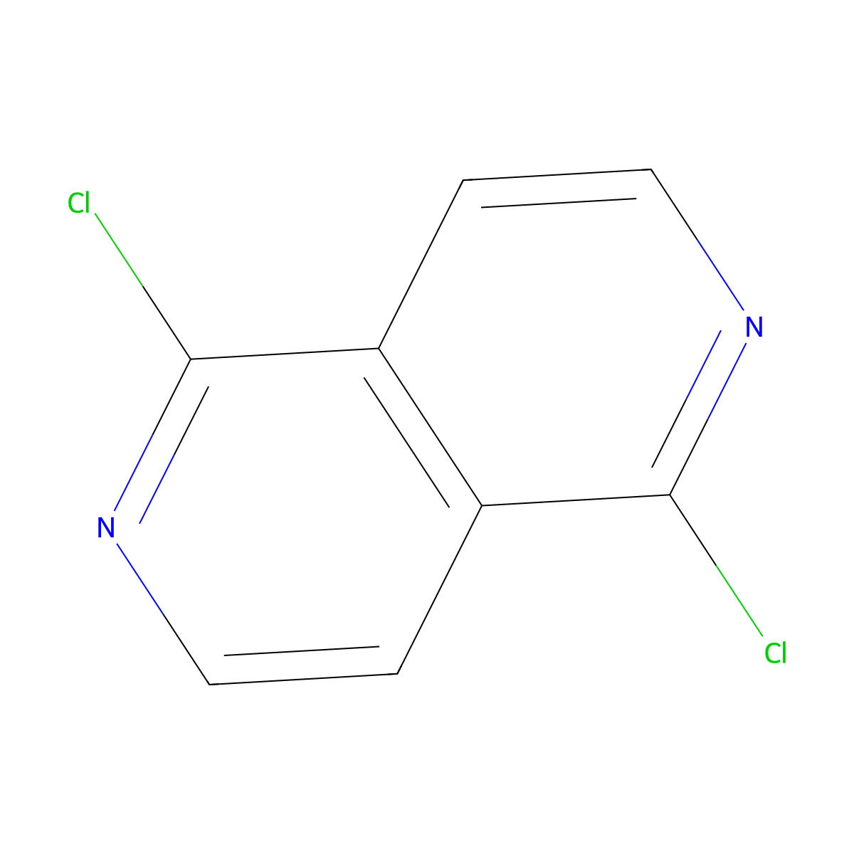 1,5-Dichloro-2,6-naphthyridine molecular structure, CAS 1001753-92-9