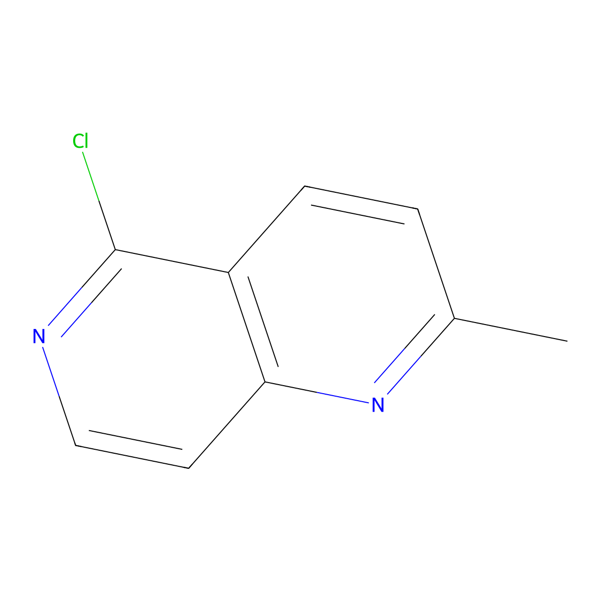 5-Chloro-2-methyl-1,6-naphthyridine molecular structure, CAS 1001754-84-2