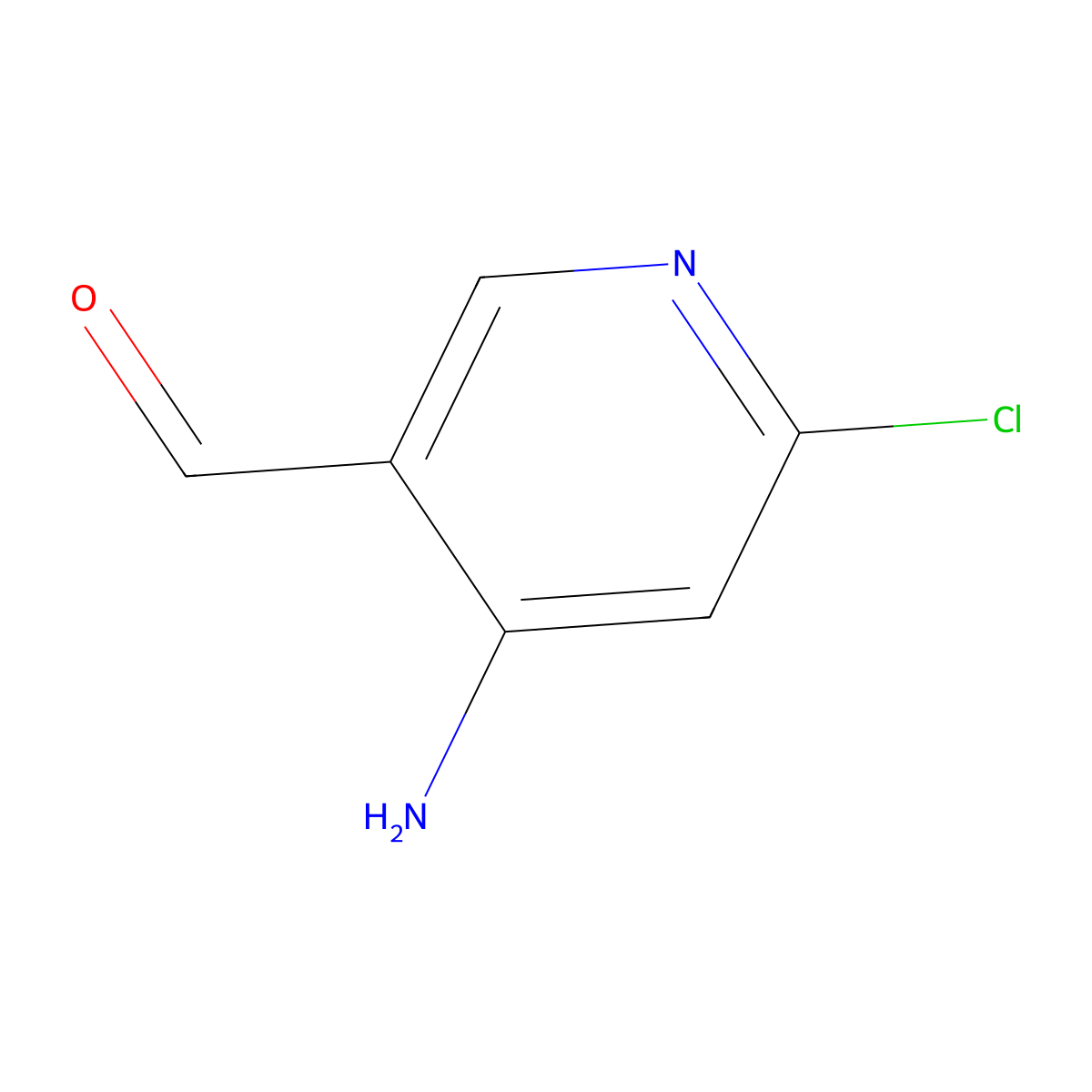 4-Amino-6-chloropyridine-3-carbaldehyde molecular structure, CAS 1001756-21-3