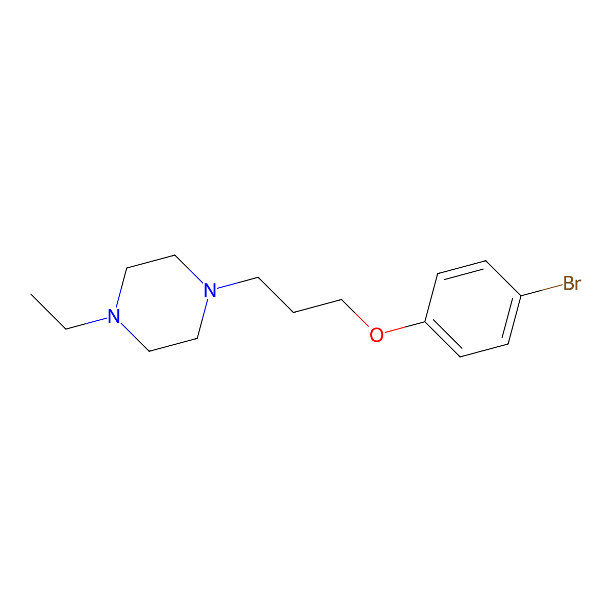 1-(3-(4-Bromophenoxy)propyl)-4-ethylpiperazine molecular structure, CAS 1001784-85-5