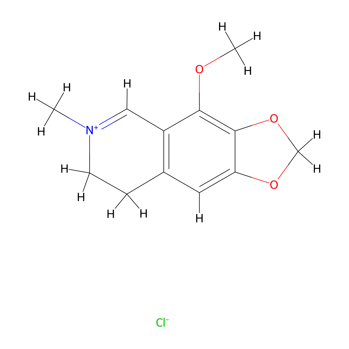 Cotarnine Chloride molecular structure, CAS 10018-19-6