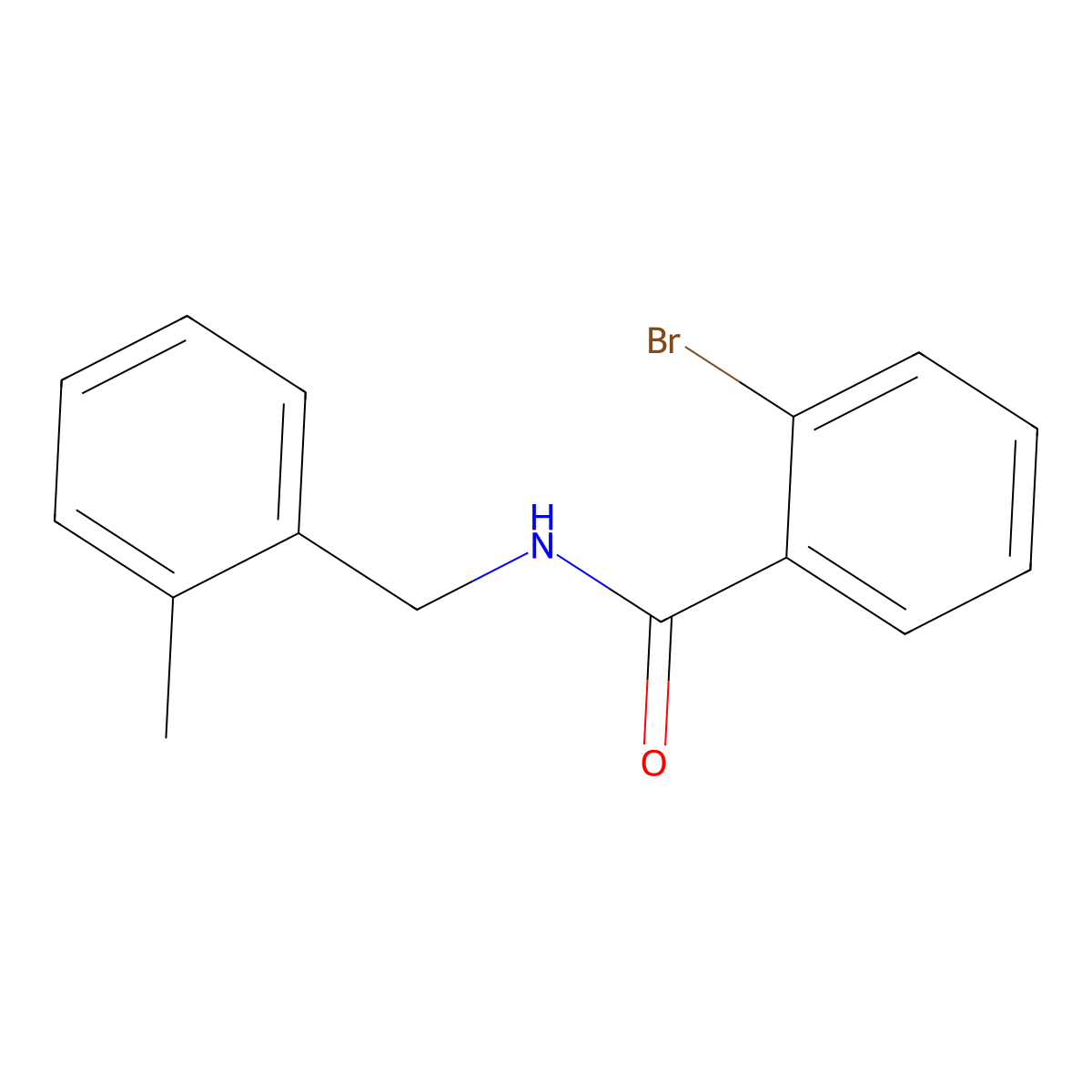 2-bromo-N-[(2-methylphenyl)methyl]benzamide molecular structure, CAS 1001826-73-8