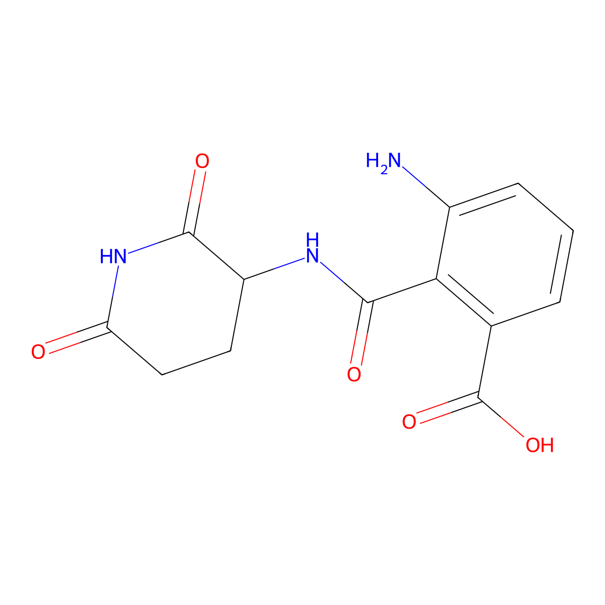 3-Amino-2-[[(2,6-dioxo-3-piperidinyl)amino]carbonyl]benzoic Acid molecular structure, CAS 1001852-15-8